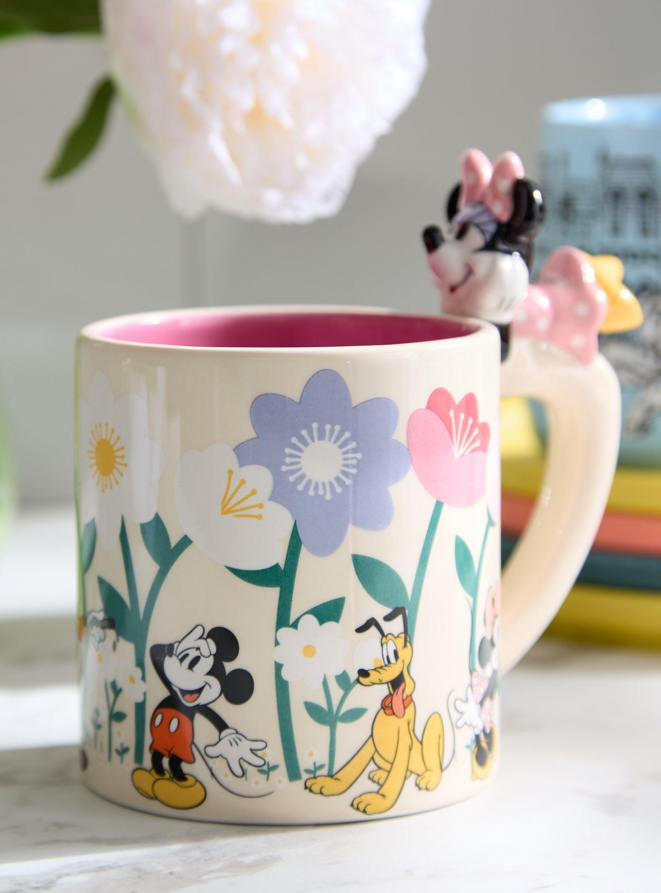 Disney Minnie Mouse & Friends Floral Mug with Minnie Charm, , hi-res