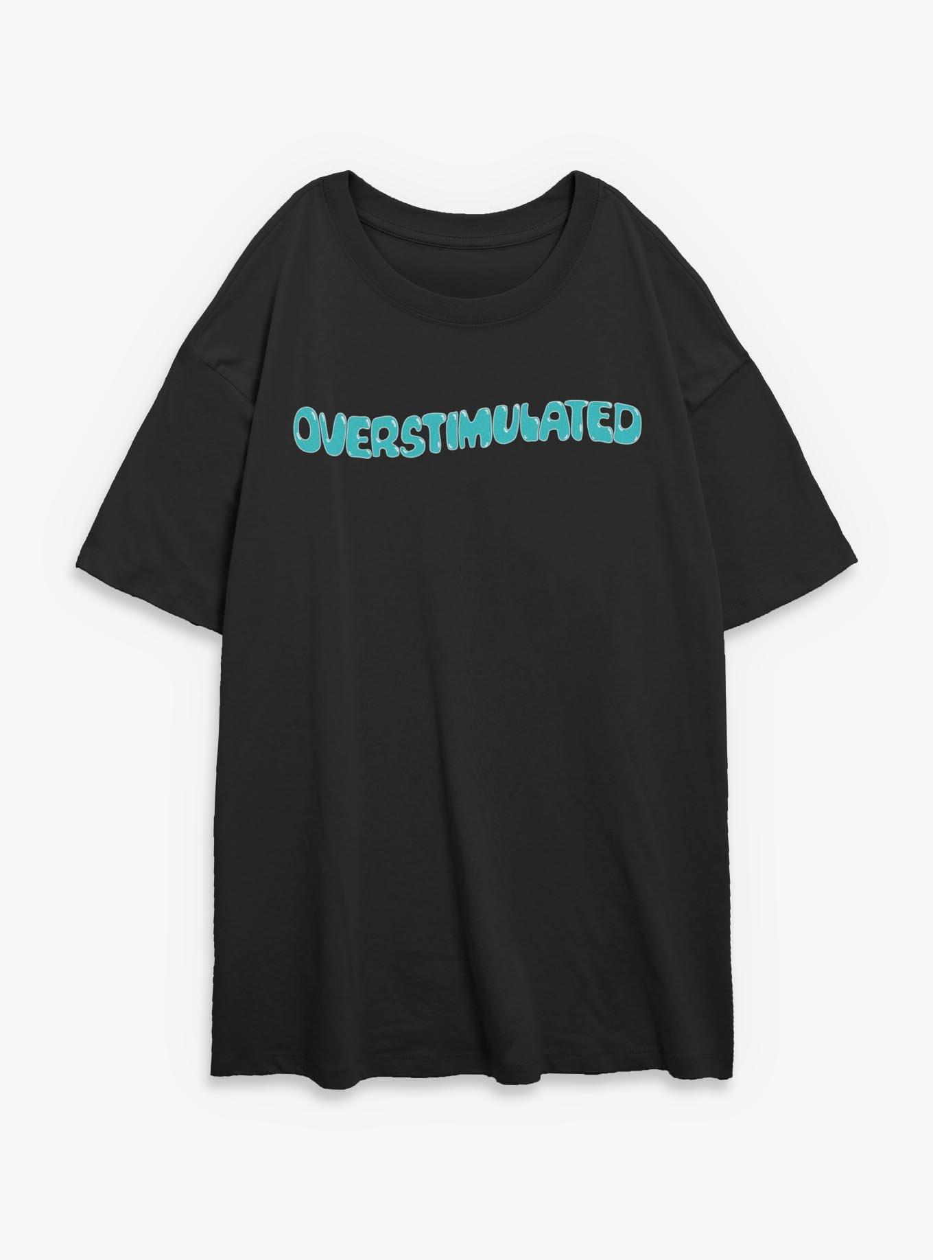 Overstimulated Bubbles Girls Oversized T-Shirt