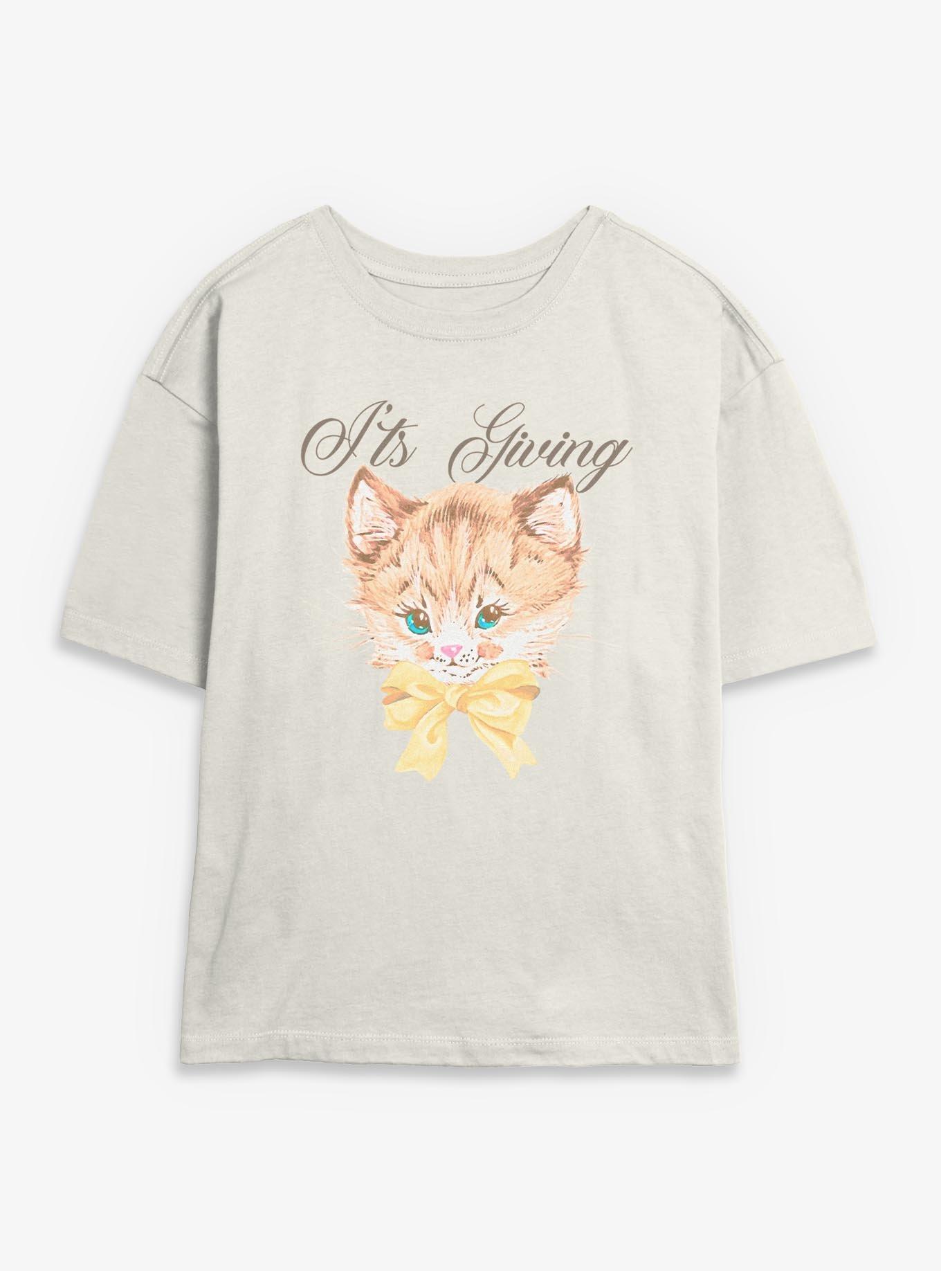 It's Giving Girls Skimmer T-Shirt, EGRET, hi-res view 1