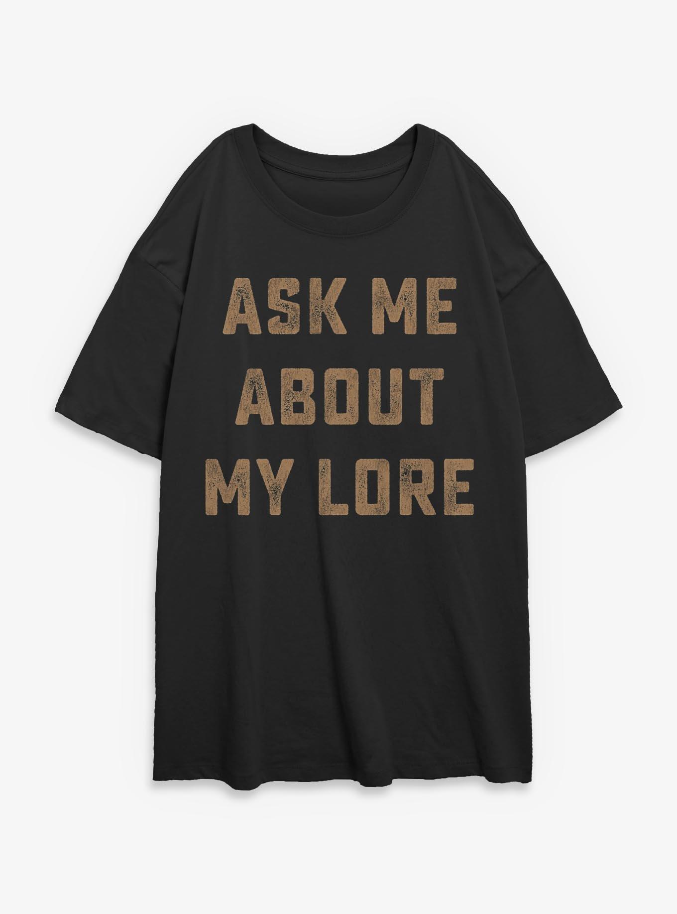 My Lore Girls Oversized T-Shirt, BLACK, hi-res view 1