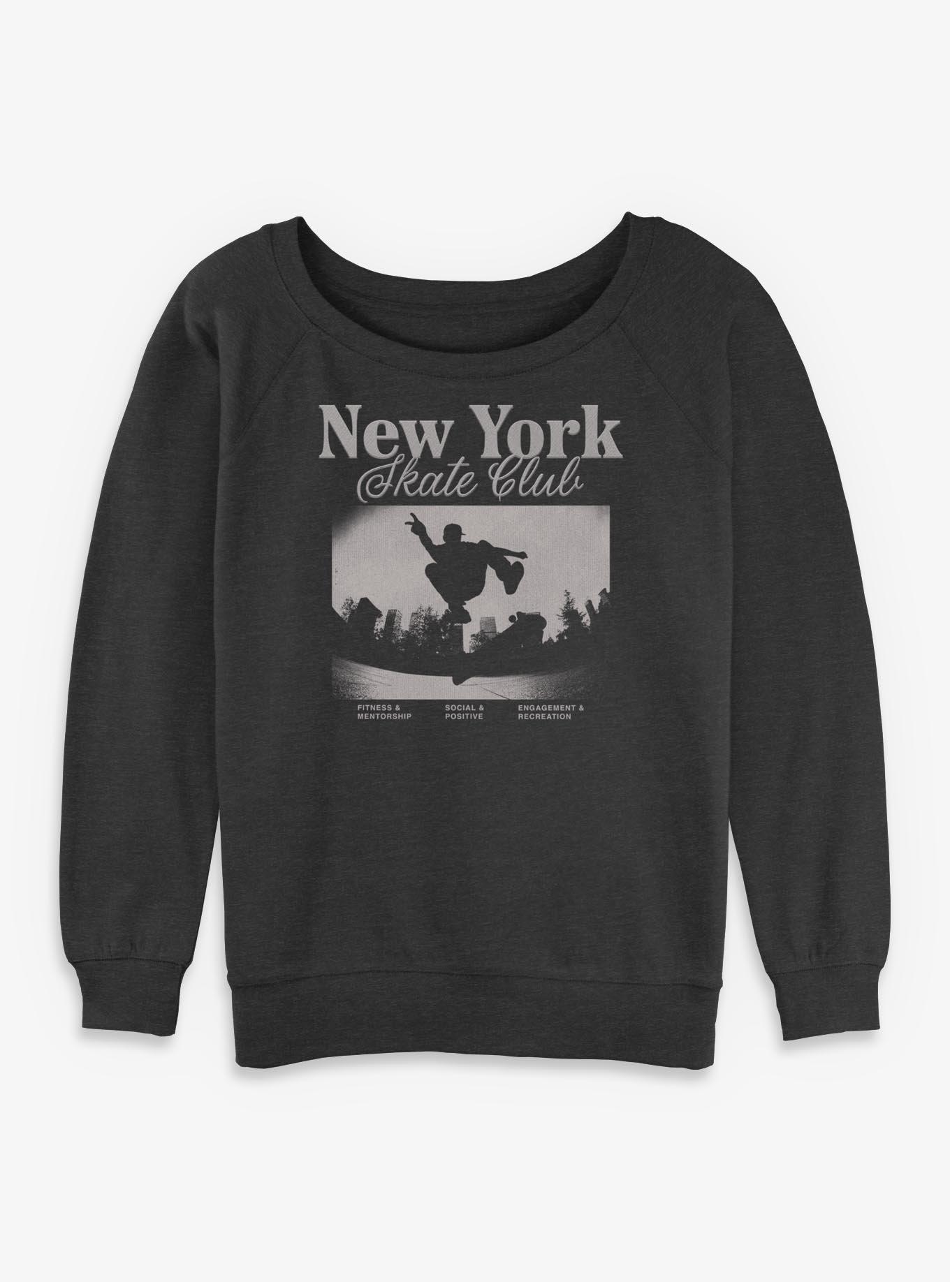 Skate Park Grunge Girls Slouchy Sweatshirt