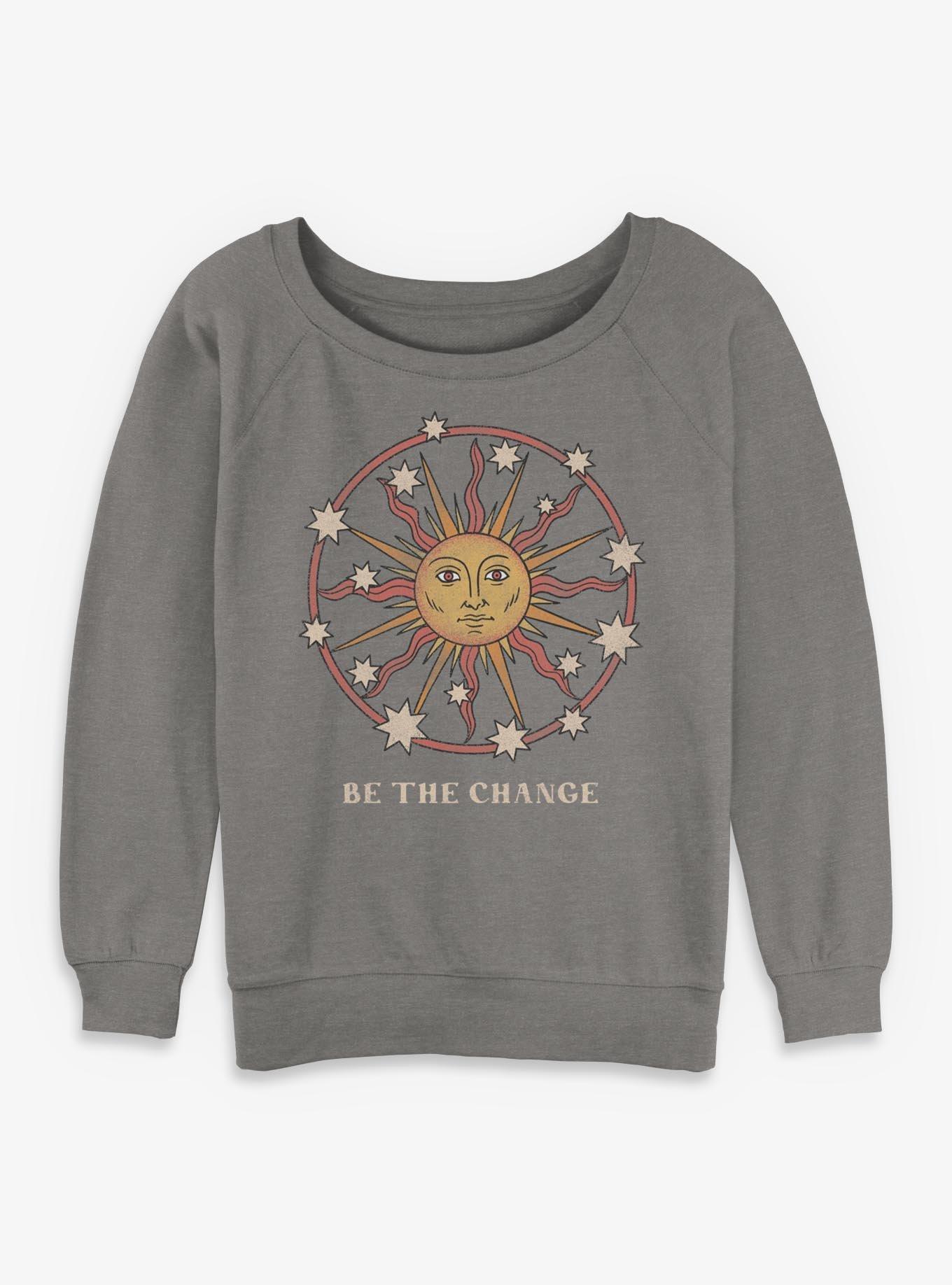 Be The Change Sun Girls Slouchy Sweatshirt