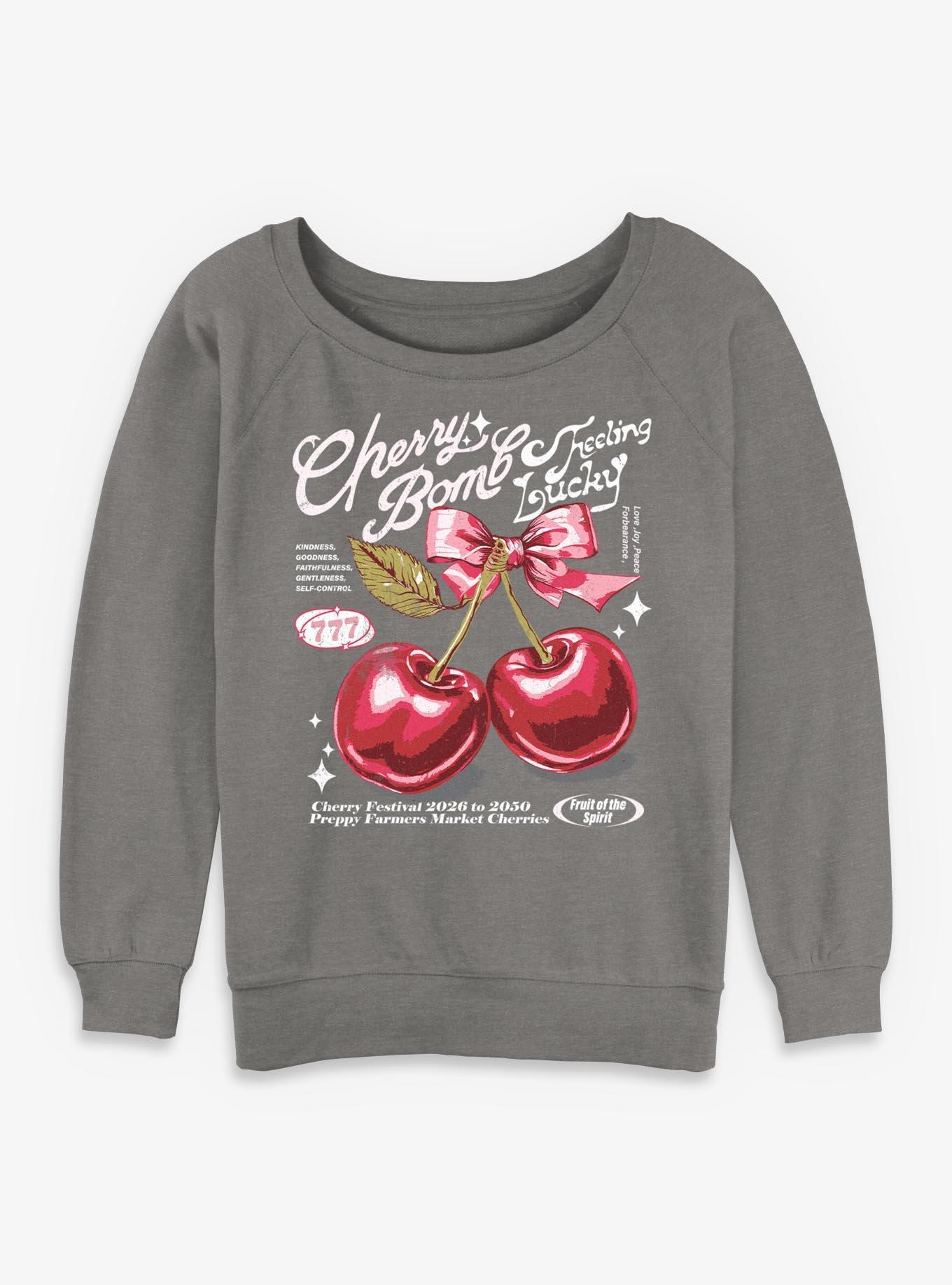 Feeling Lucky Girls Slouchy Sweatshirt
