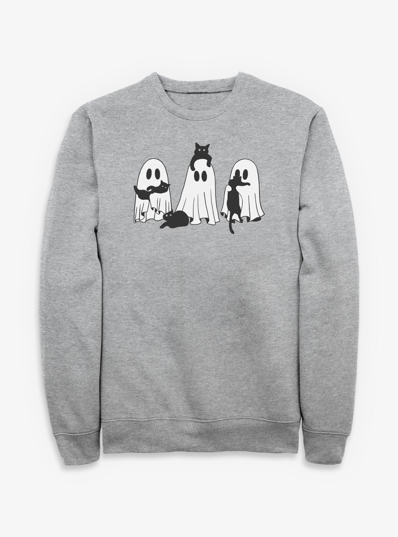 Cats And Ghosts Crew Sweatshirt, , hi-res