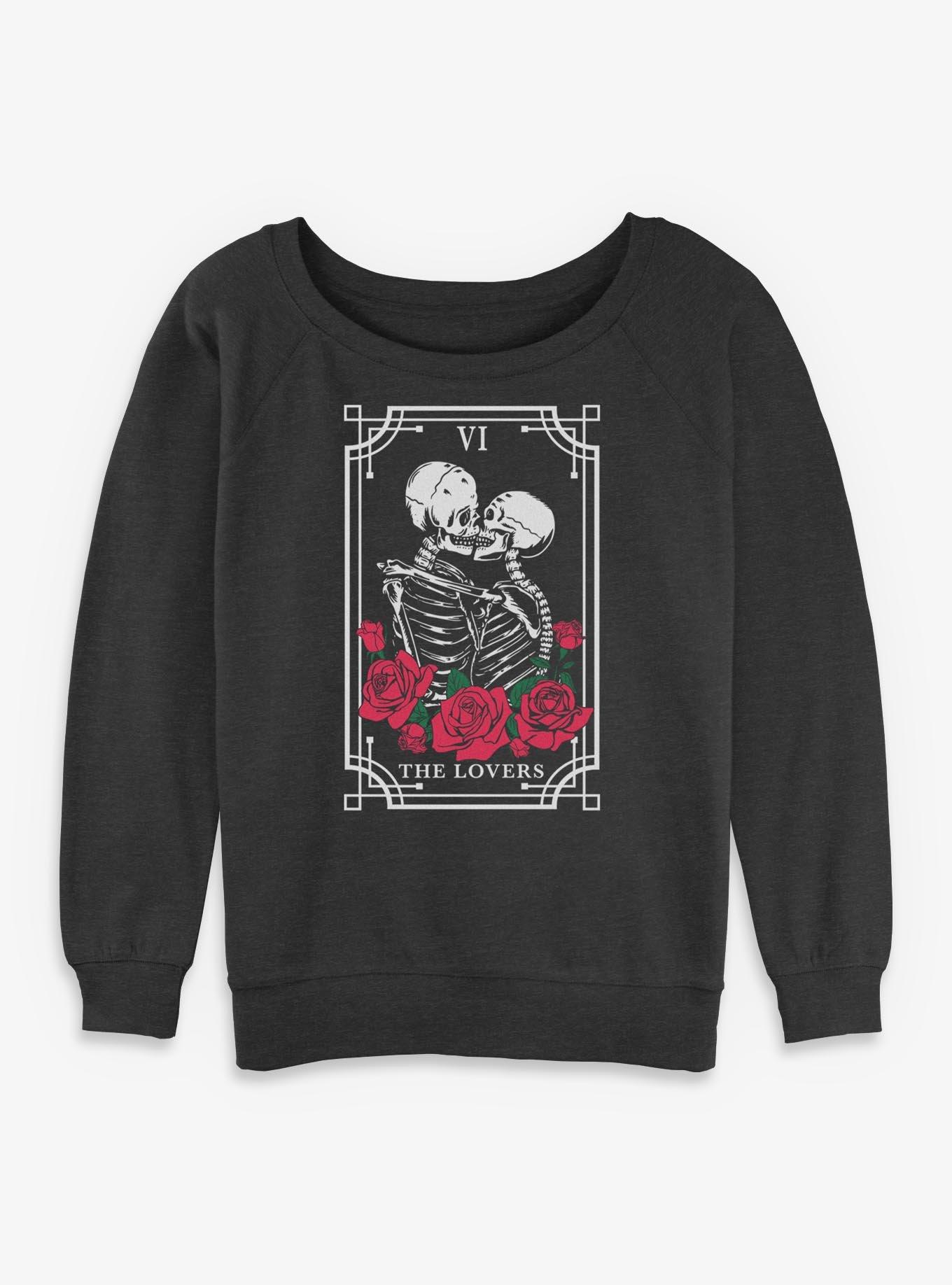 The Lovers Roses Girls Slouchy Sweatshirt