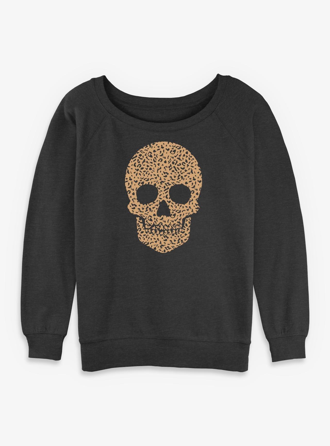 Gradient Skull Girls Slouchy Sweatshirt