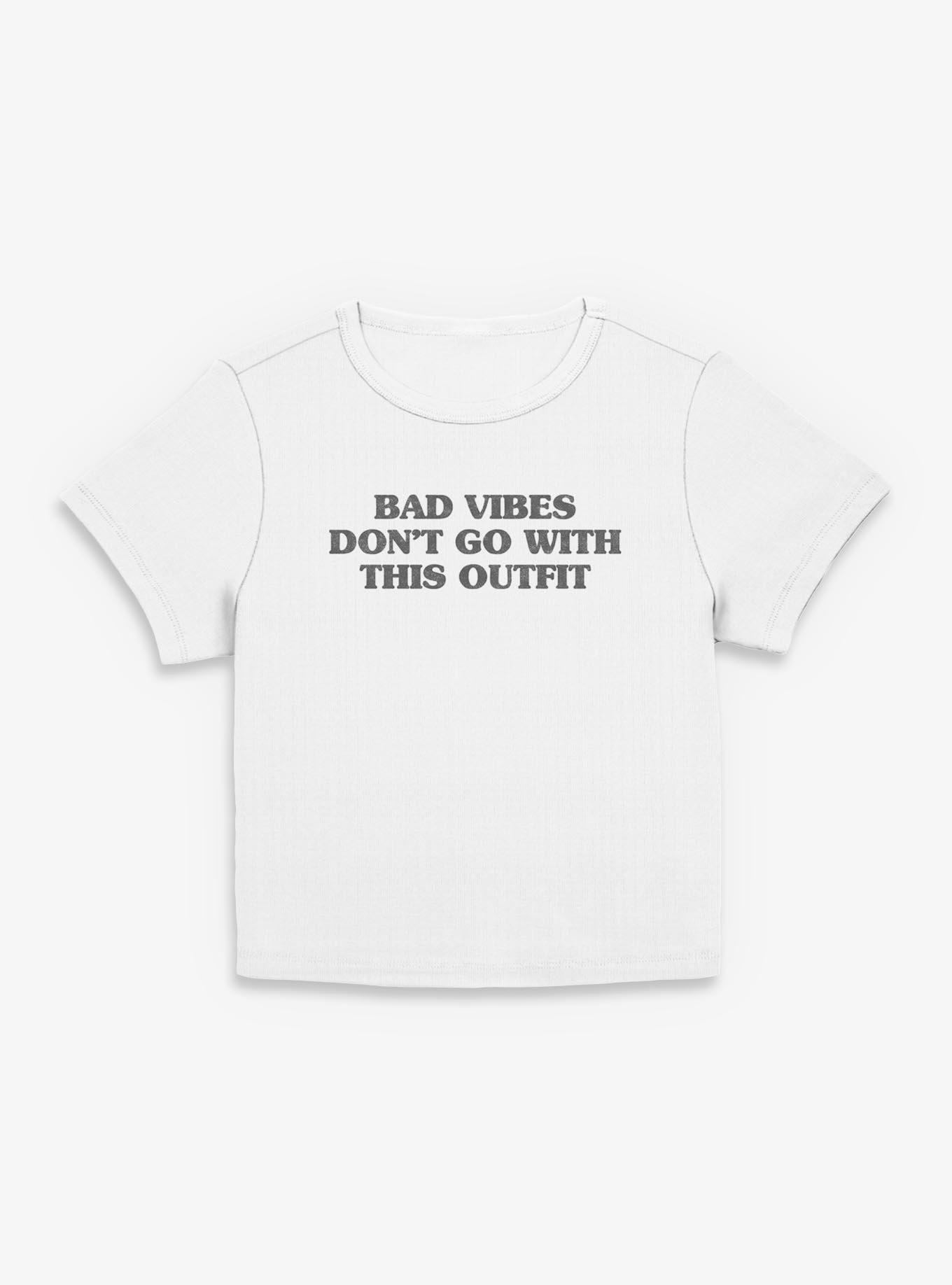 No Bad Vibes Outfit Girls Baby T-Shirt, , hi-res
