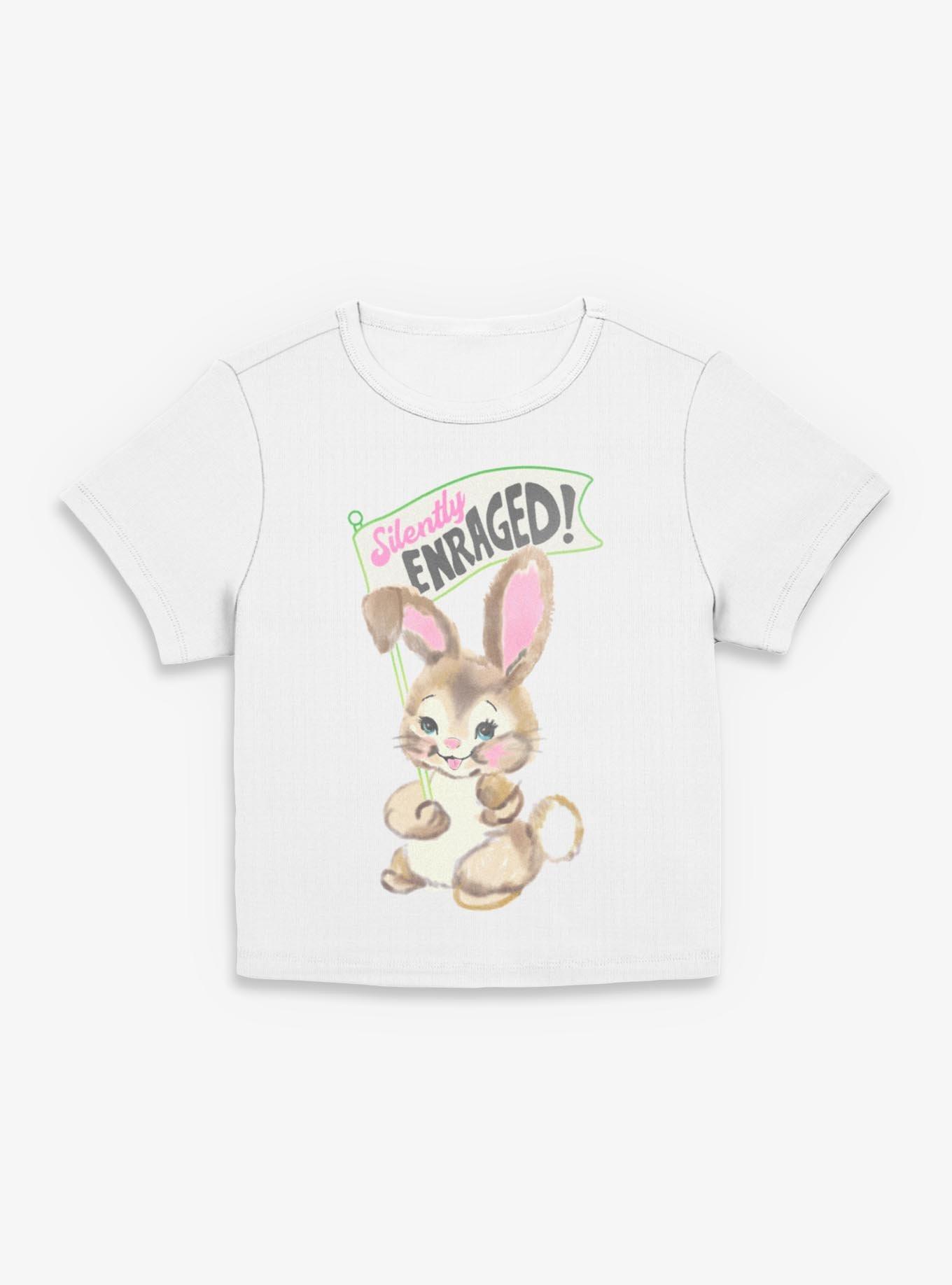 Silently Enraged Bunny Girls Baby T-Shirt, ATH HTR, hi-res view 1