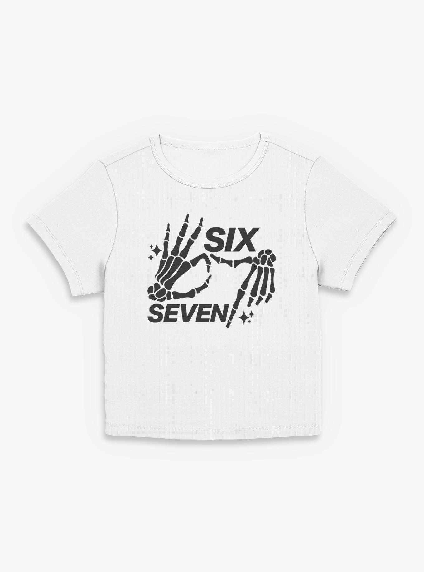 Six Seven Skeleton Hands Girls Baby T-Shirt, , hi-res
