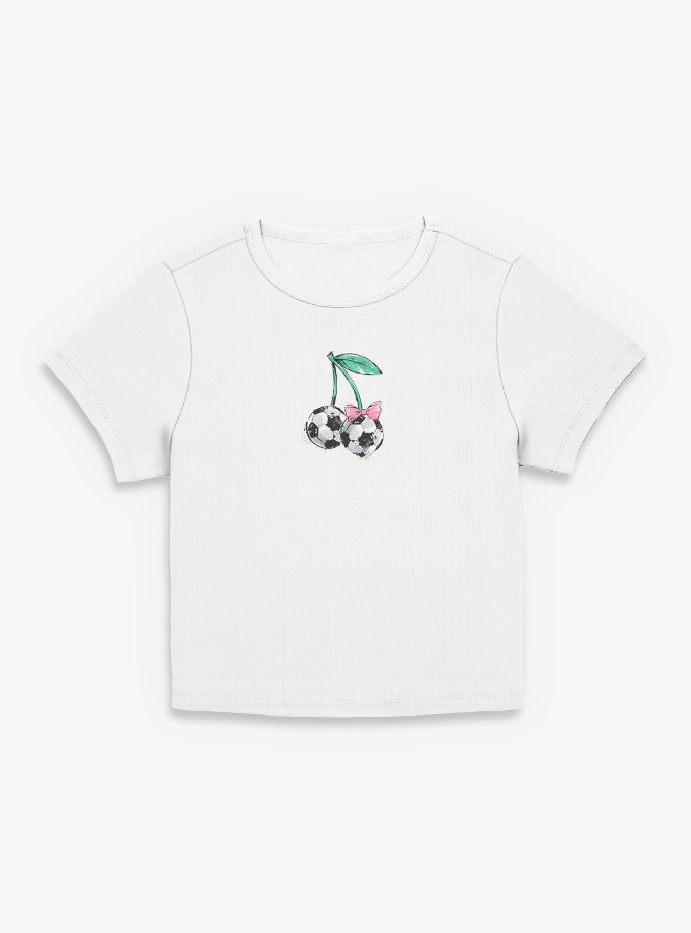 Soccer Cherries Girls Baby T-Shirt, , hi-res