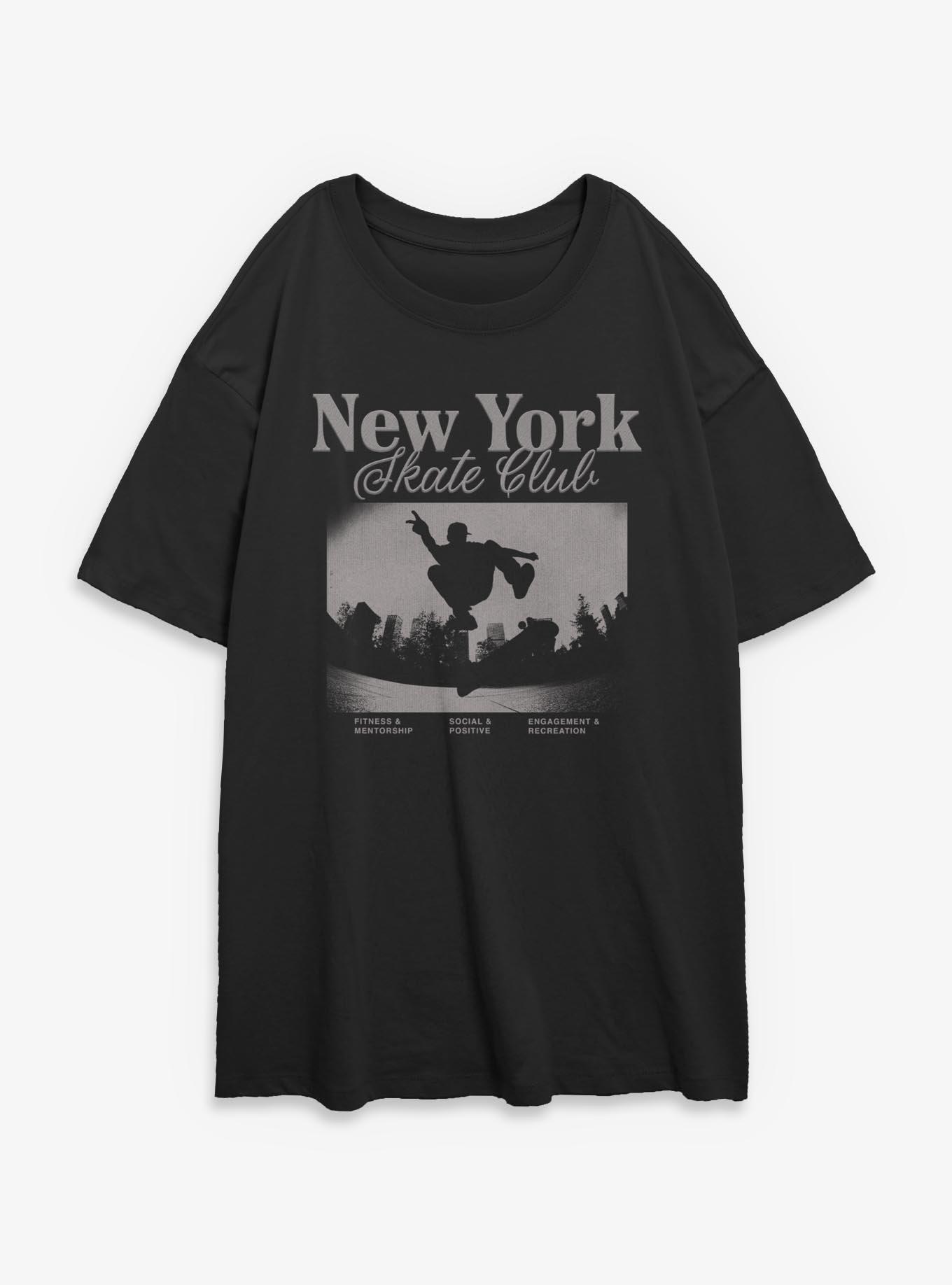 Skate Park Grunge Girls Oversized T-Shirt, , hi-res
