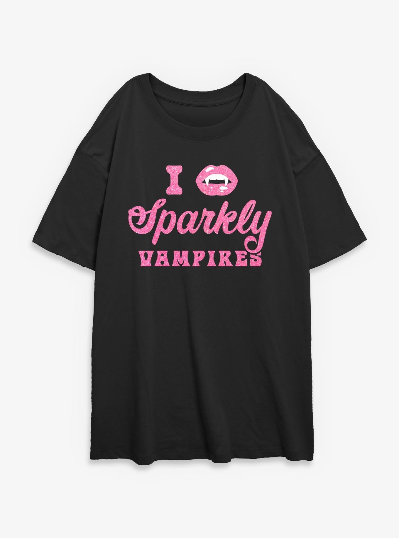 Sparkle Vampire Girls Oversized T-Shirt