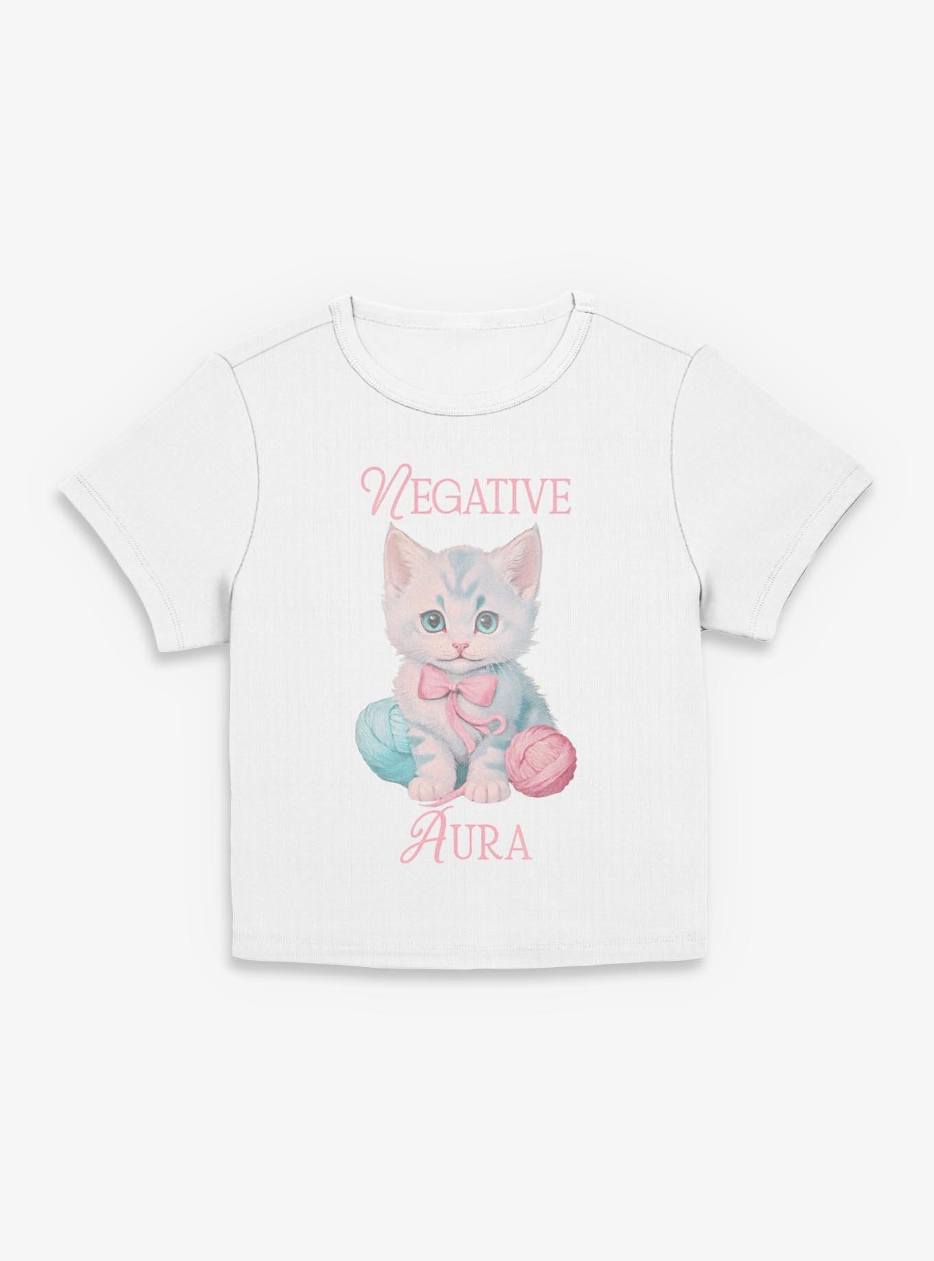 Negative Aura Girls Baby T-Shirt, BLACK, hi-res view 1