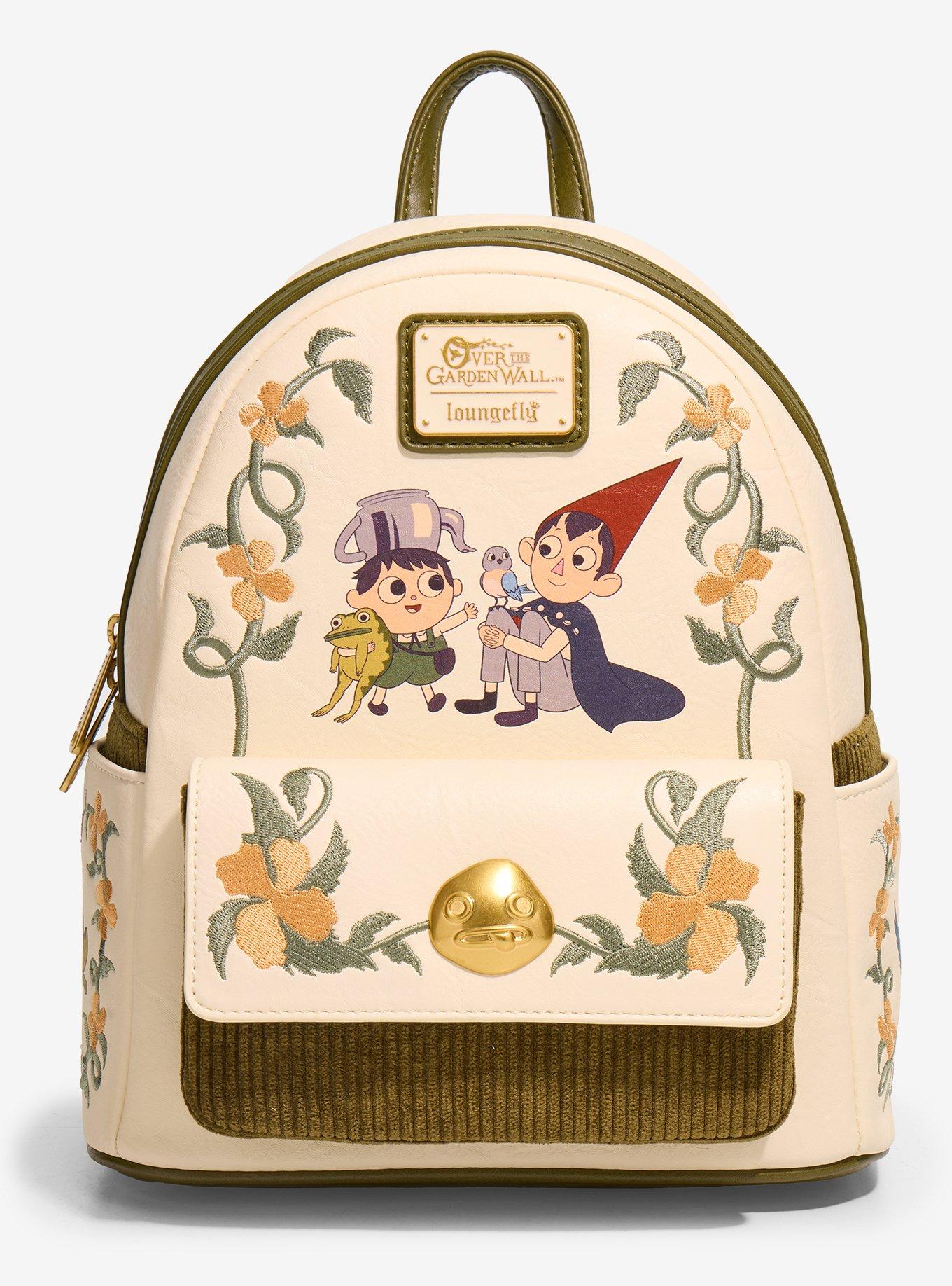Loungefly Over The Garden Wall Group Floral Mini Backpack