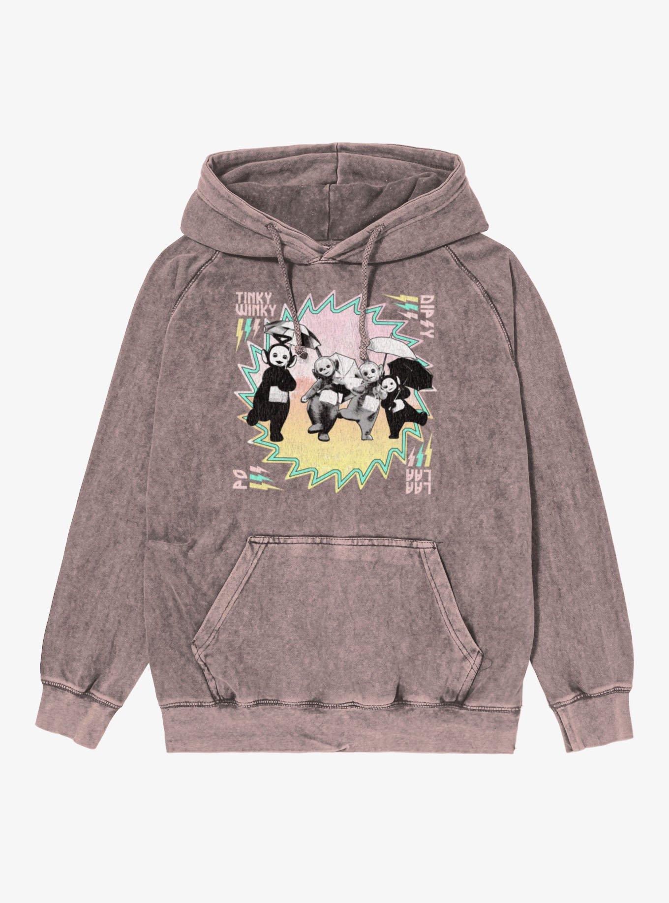 Teletubbies Group Umbrella Spin Mineral Wash Hoodie, , hi-res