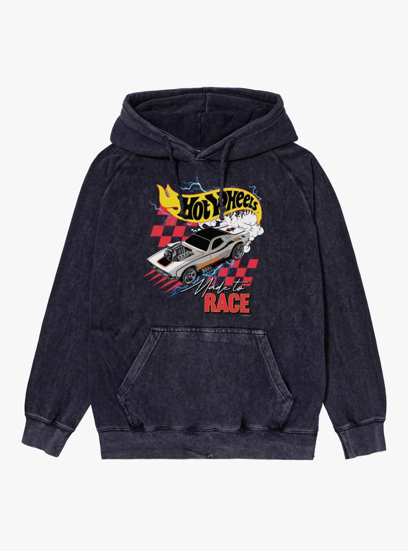 Hot Wheels Made To Race Lightning Mineral Wash Hoodie, , hi-res