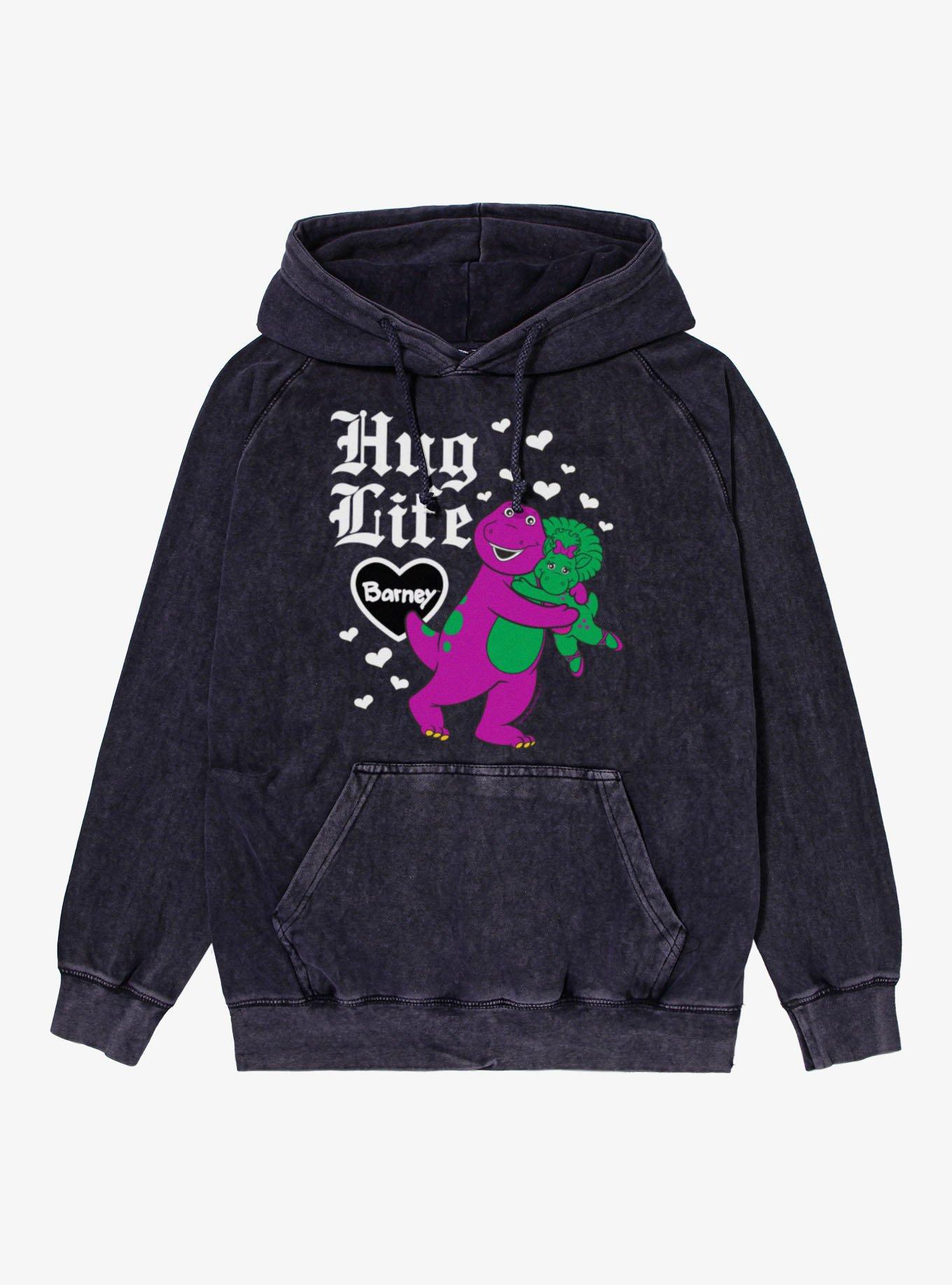 Barney Hug Life And Hearts Mineral Wash Hoodie, , hi-res