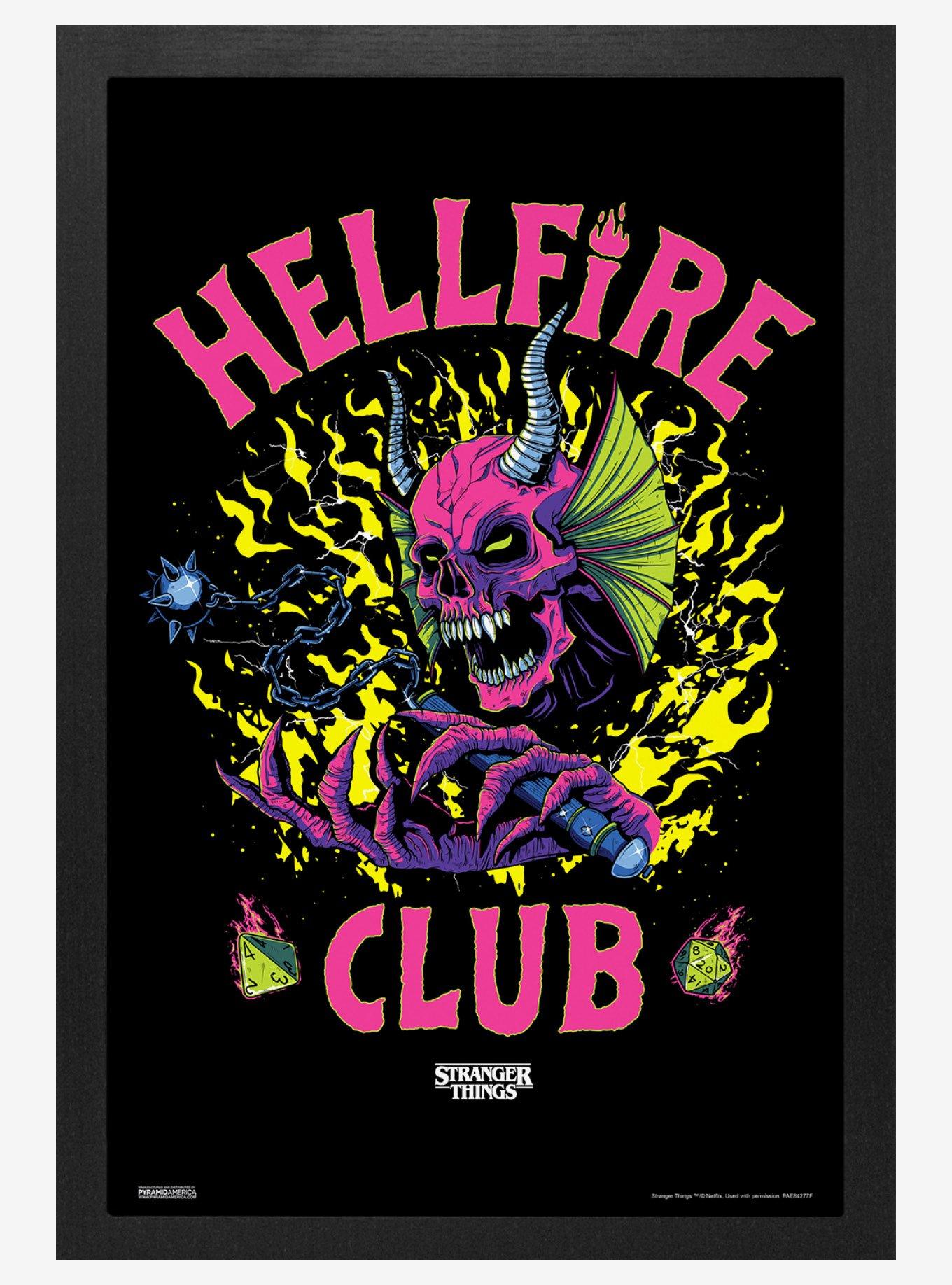 Stranger Things Neon Hellfire Club 11x17" Framed Poster, , hi-res