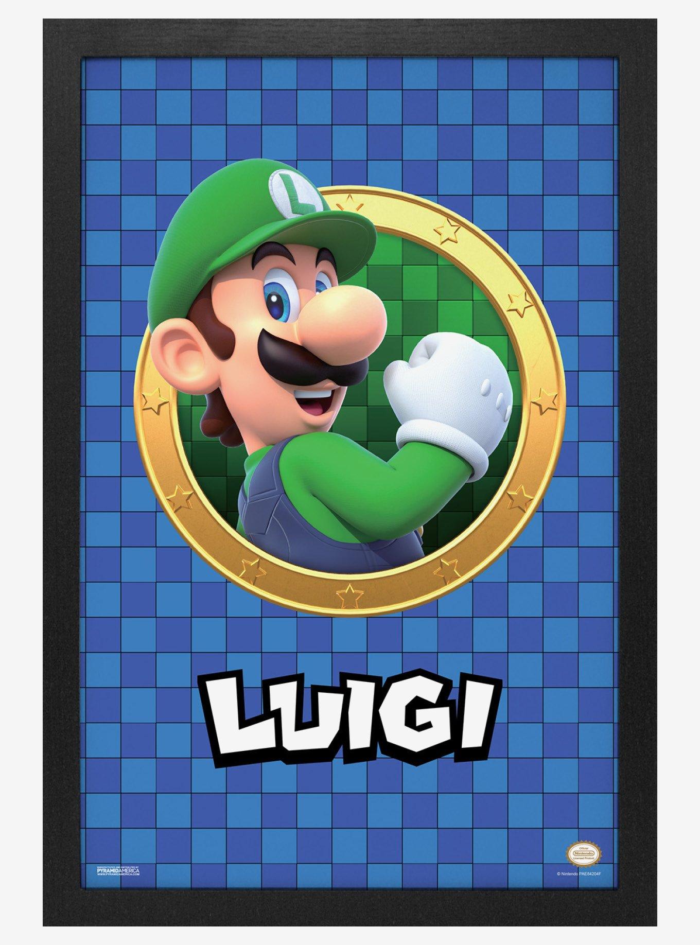 Super Mario 3D Port Luigi 11x17" Framed Poster, , hi-res