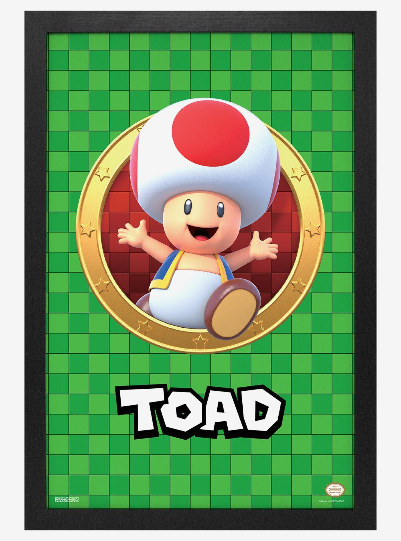Super Mario 3D Port Toad 11x17" Framed Poster, , hi-res