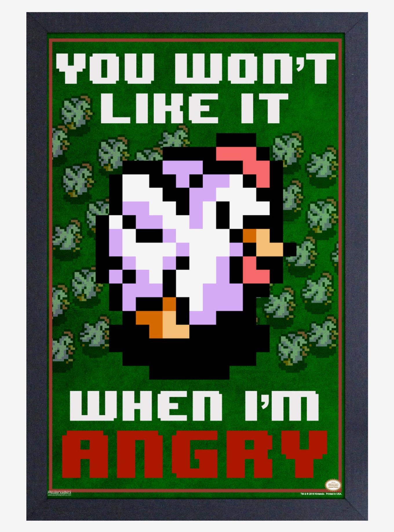 The Legend of Zelda Cucco Angry 11x17" Framed Poster, , hi-res