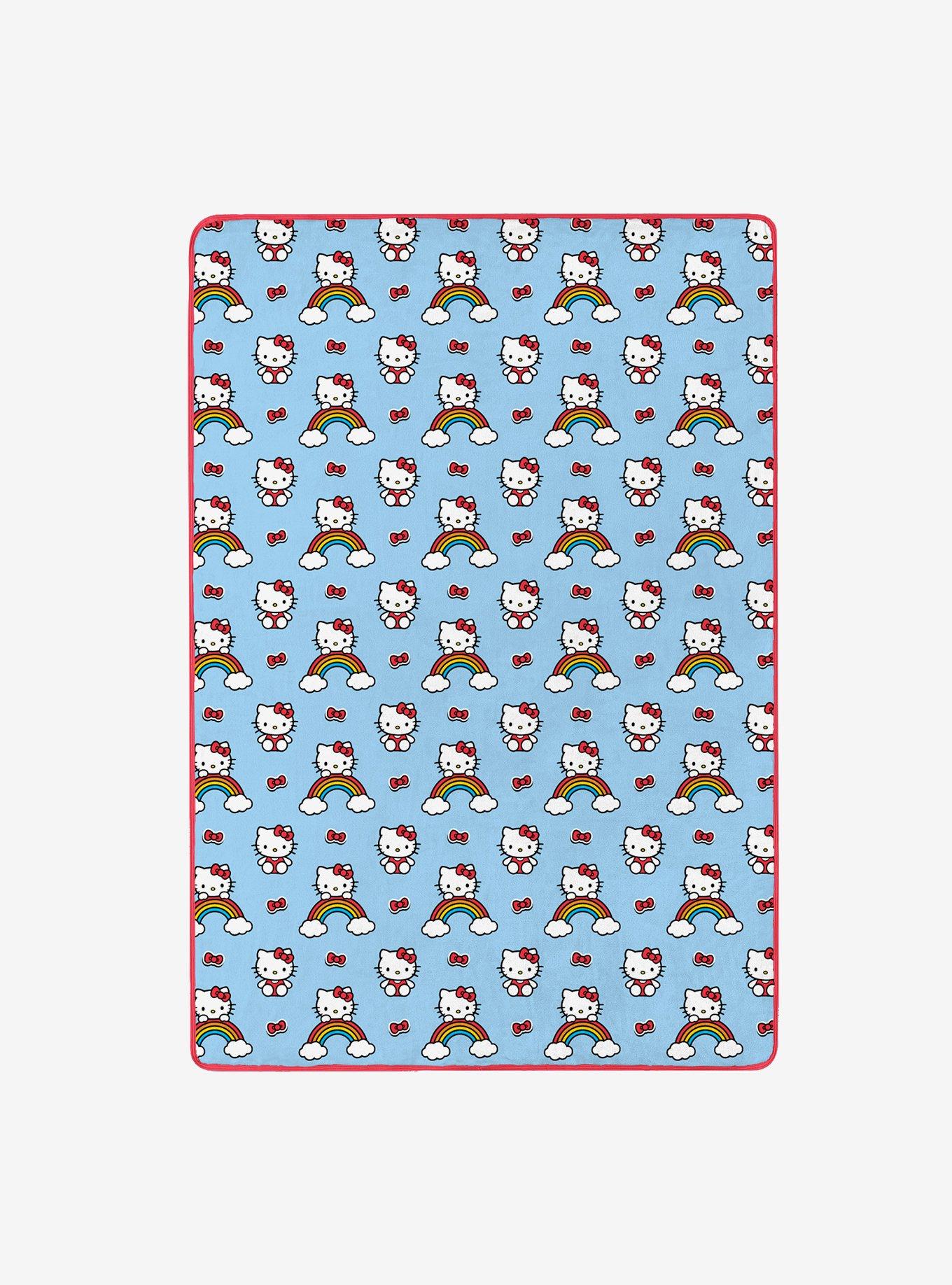 Hello Kitty Clouds and Bows 60x90" Cloud Throw Blanket, , hi-res