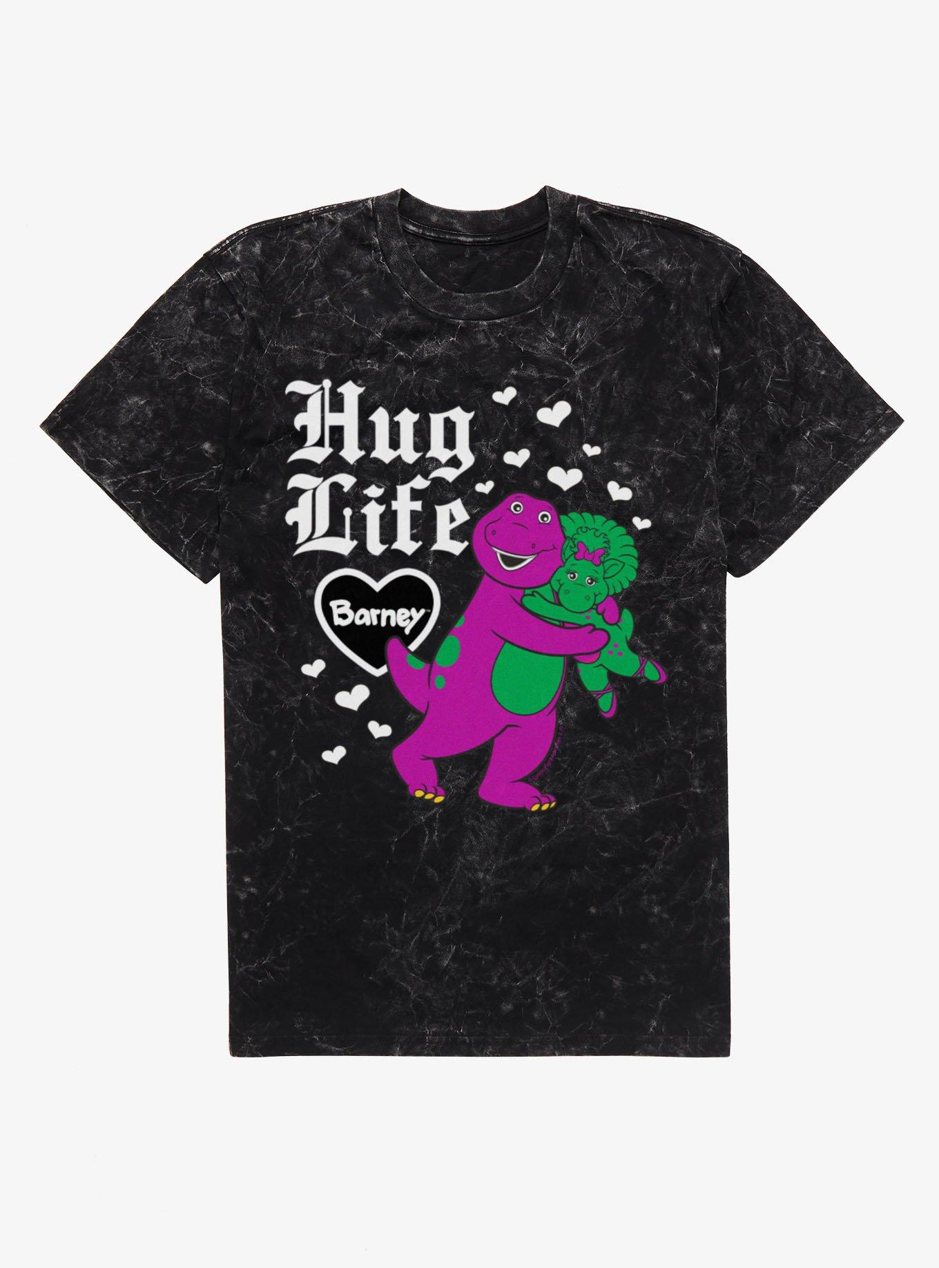 Barney Hug Life And Hearts Mineral Wash T-Shirt, , hi-res