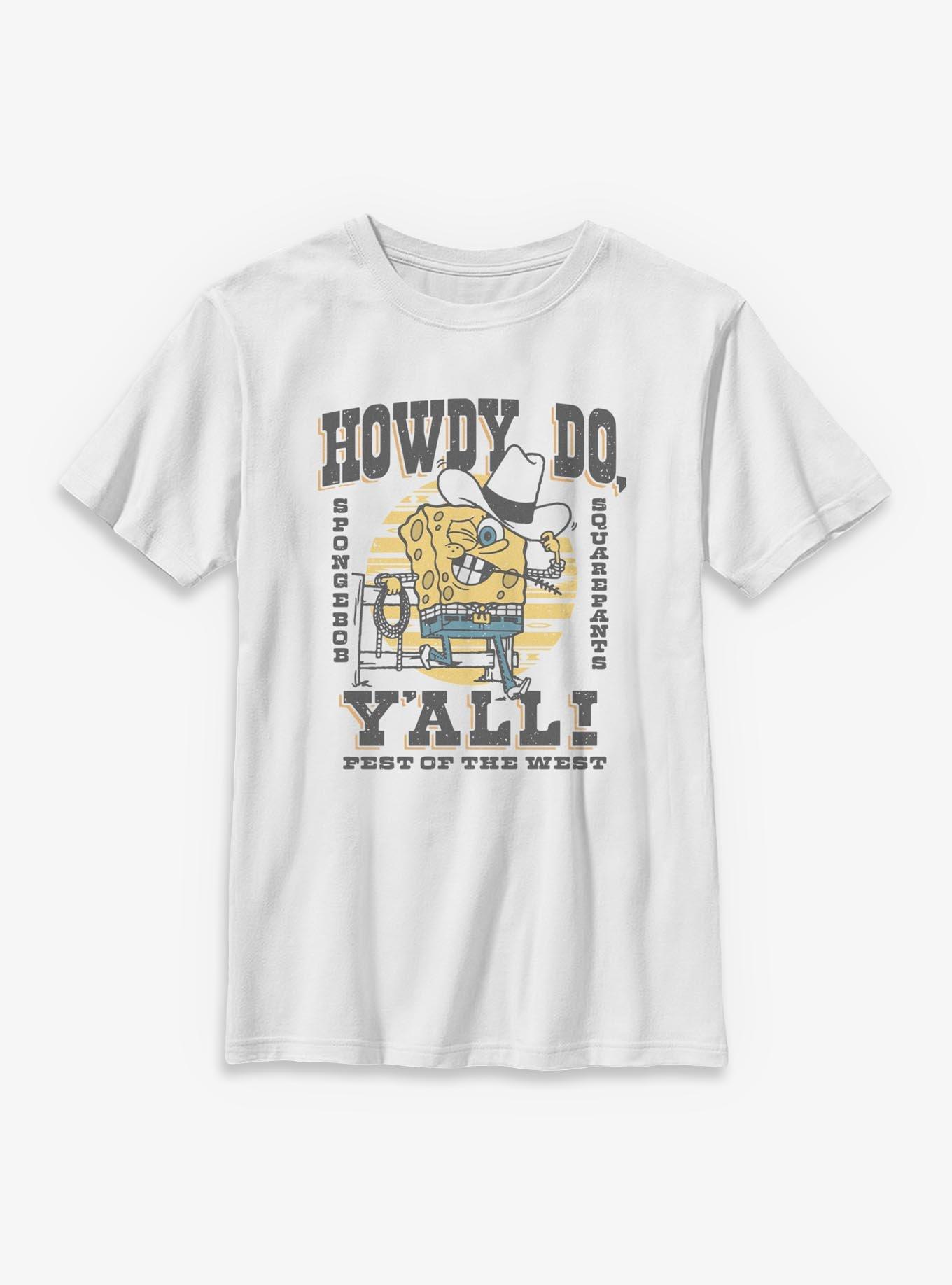 Spongebob Squarepants Howdy Cowboy Youth T-Shirt