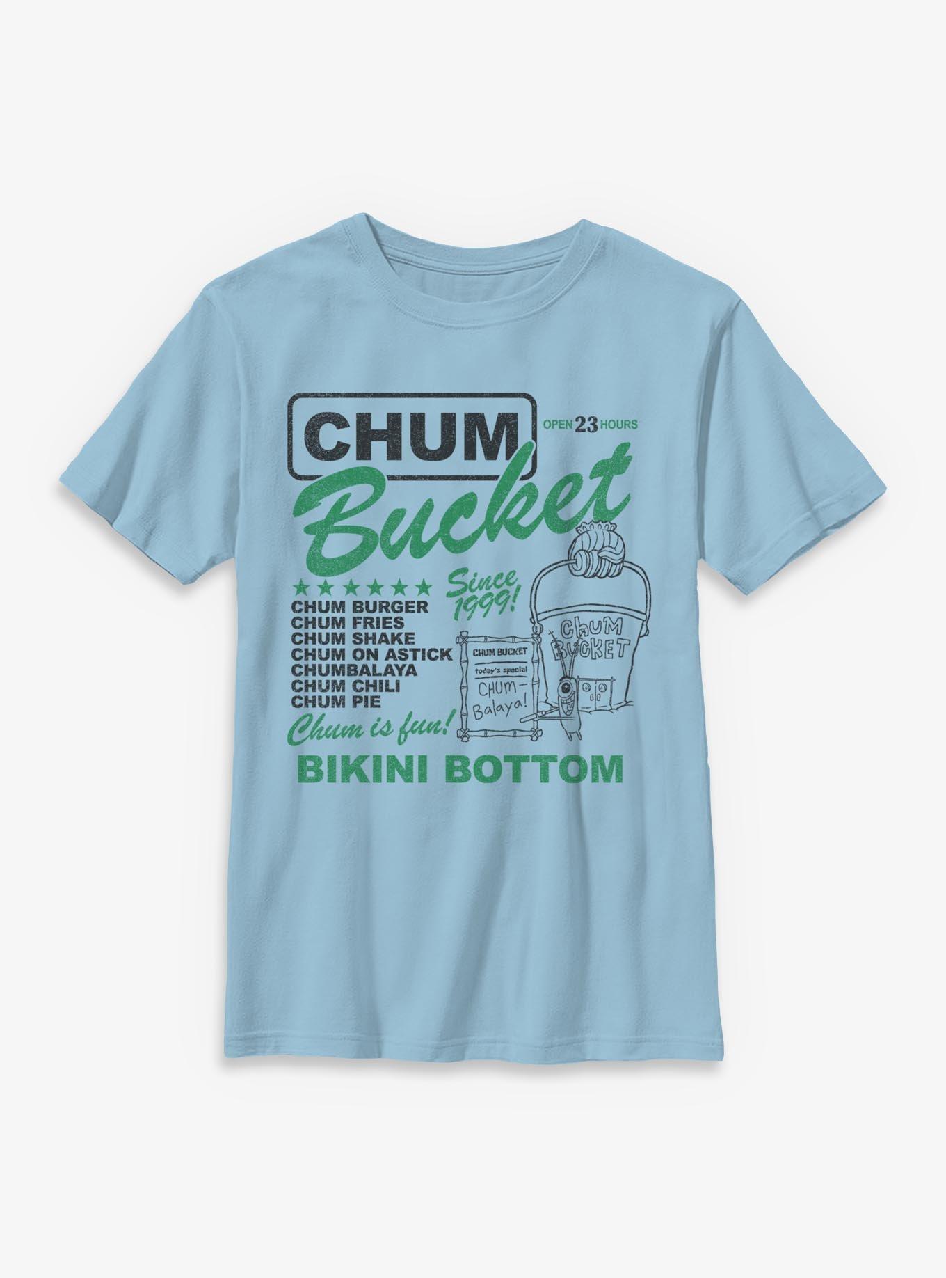 Spongebob Squarepants Chum Bucket Ad Youth T-Shirt, , hi-res