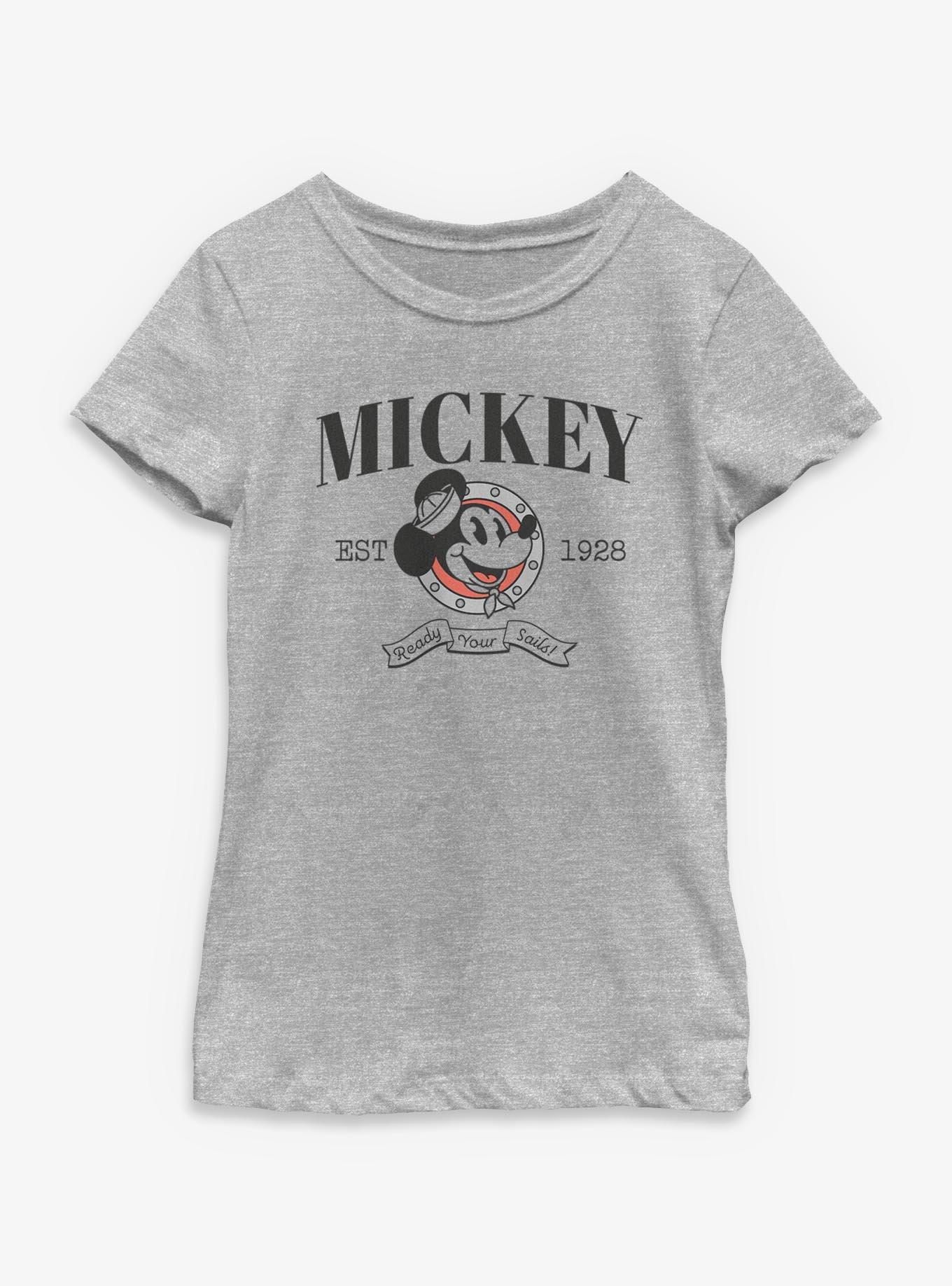 Disney Mickey Mouse Ready Your Sails Youth Girls T-Shirt, , hi-res