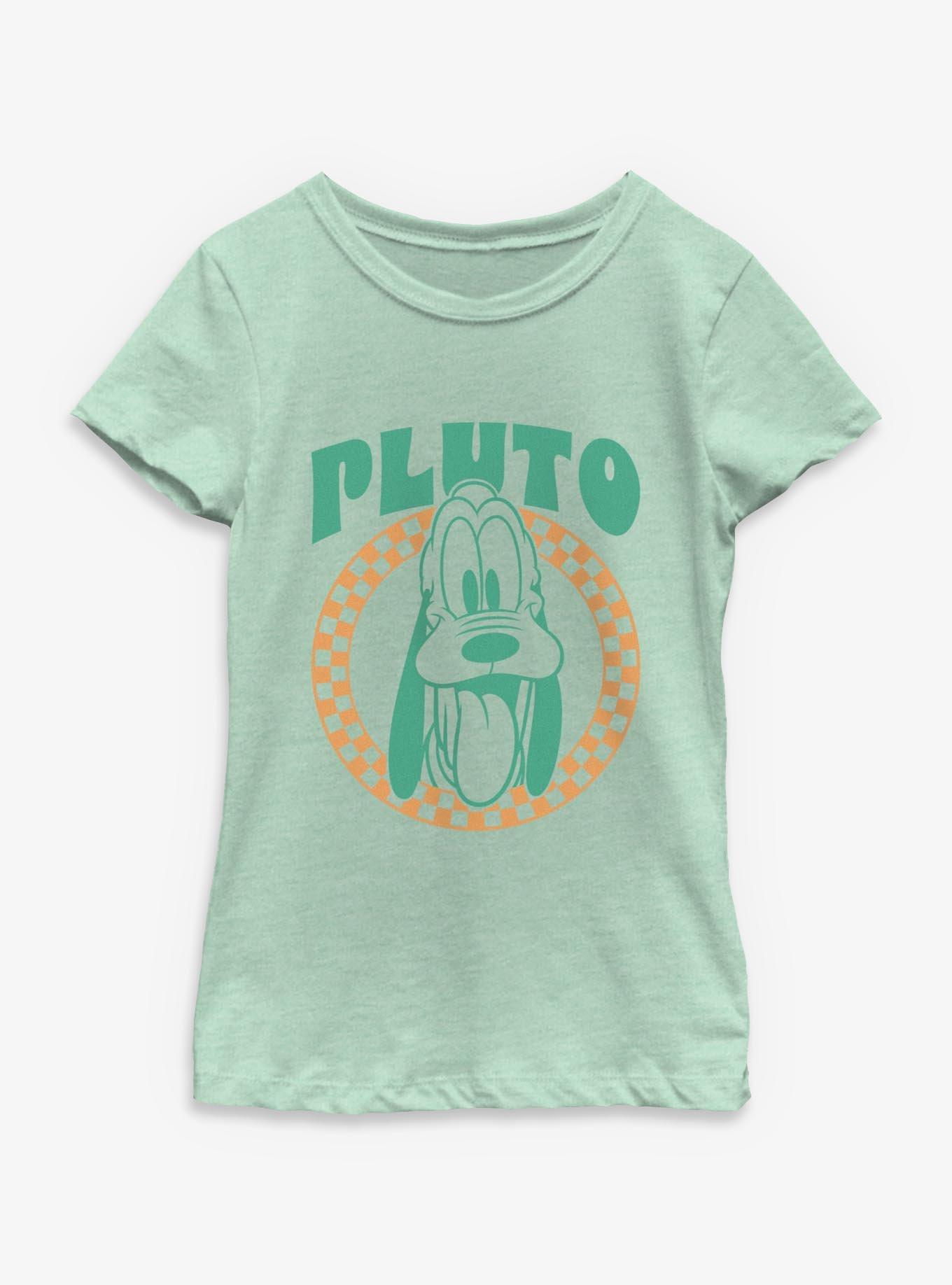 Disney Pluto Checkered Set Youth Girls T-Shirt