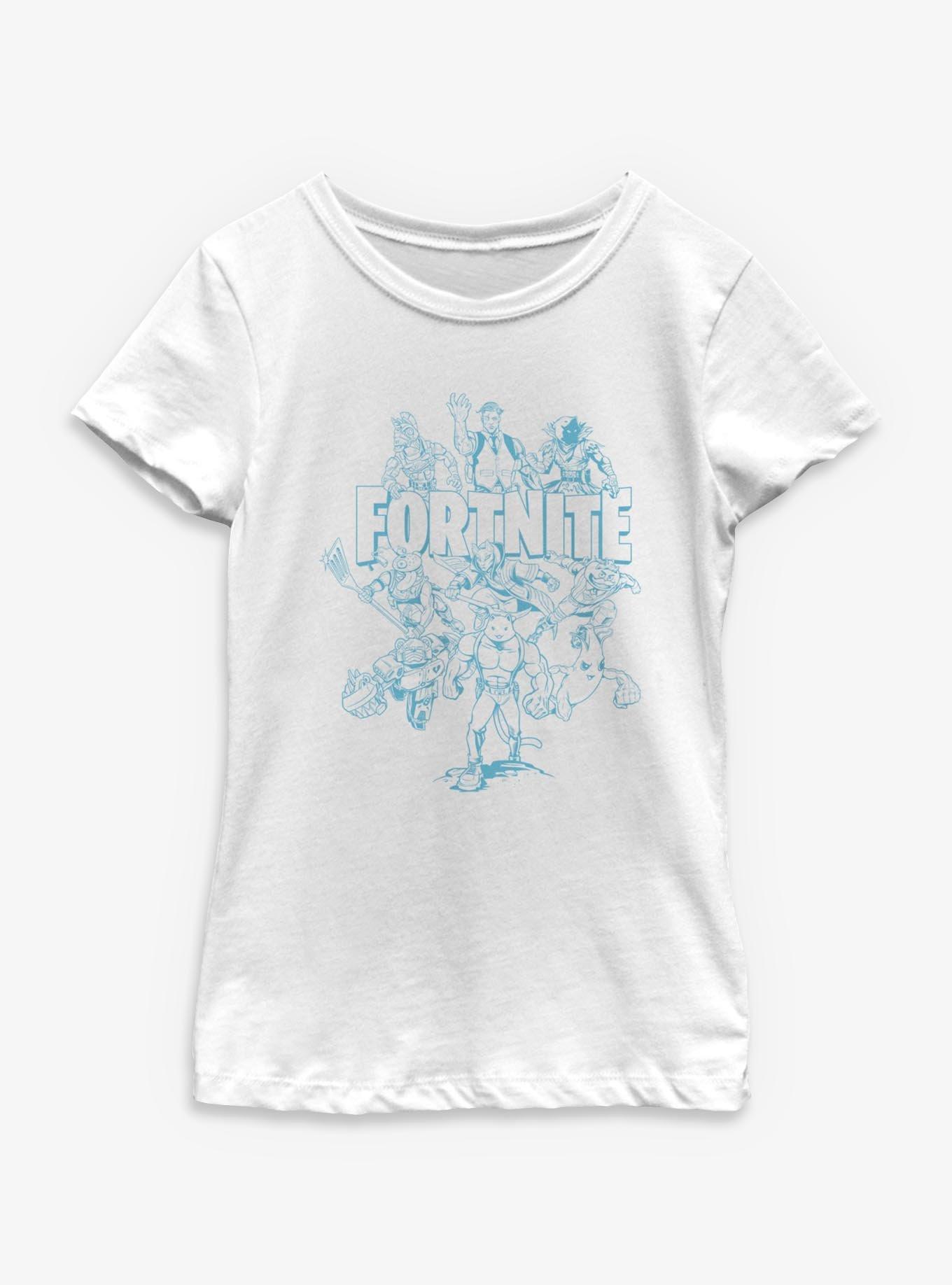 Fortnite Squad Outline Youth Girls T-Shirt, , hi-res