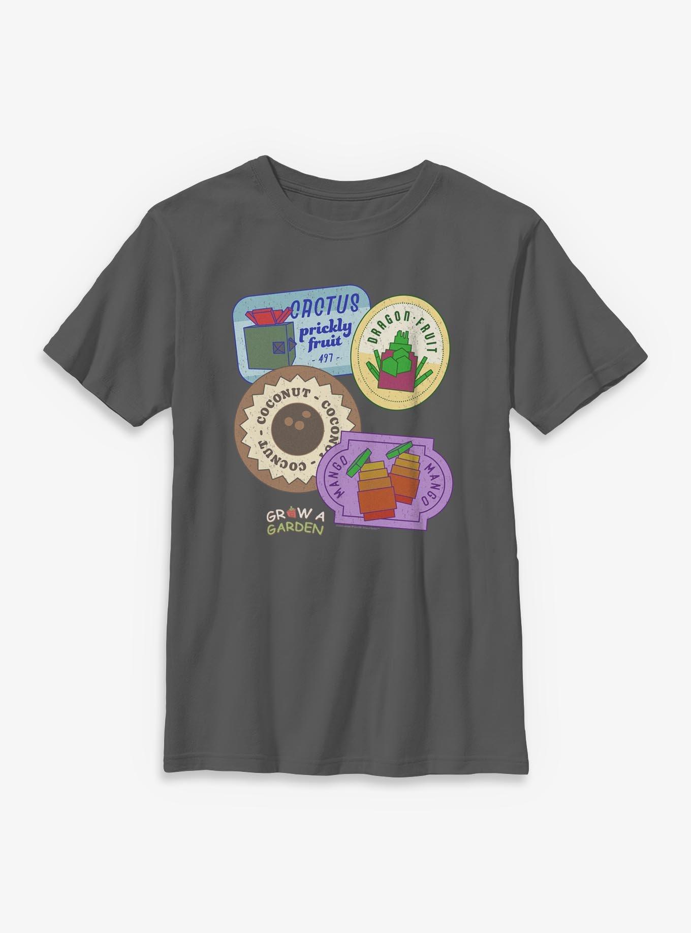 Grow A Garden Fruit Labels Youth T-Shirt, , hi-res