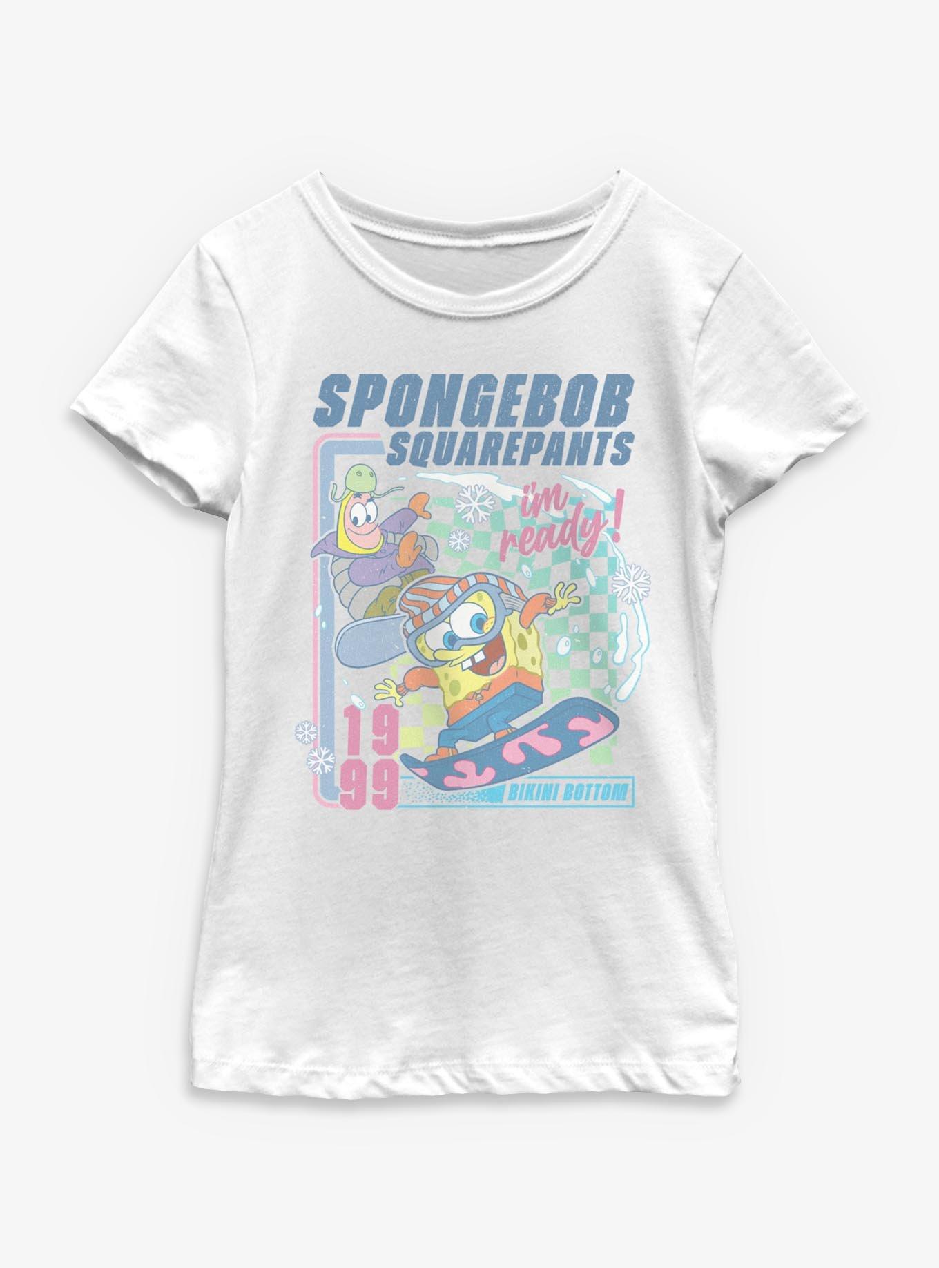 Spongebob Squarepants Snow I'm Ready  Youth Girls T-Shirt, , hi-res