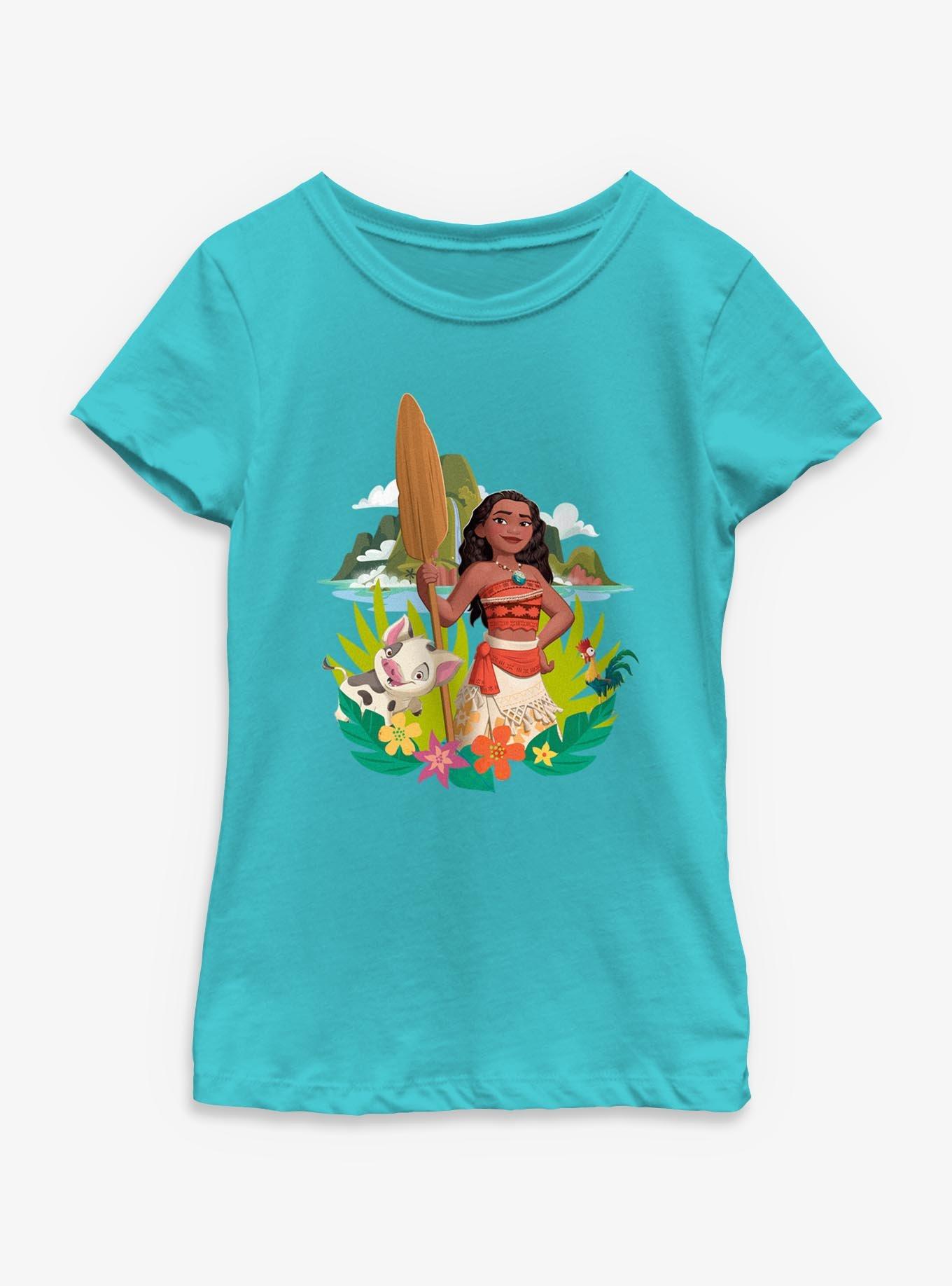 Disney Moana And Pua FriendsYouth Girls T-Shirt, , hi-res
