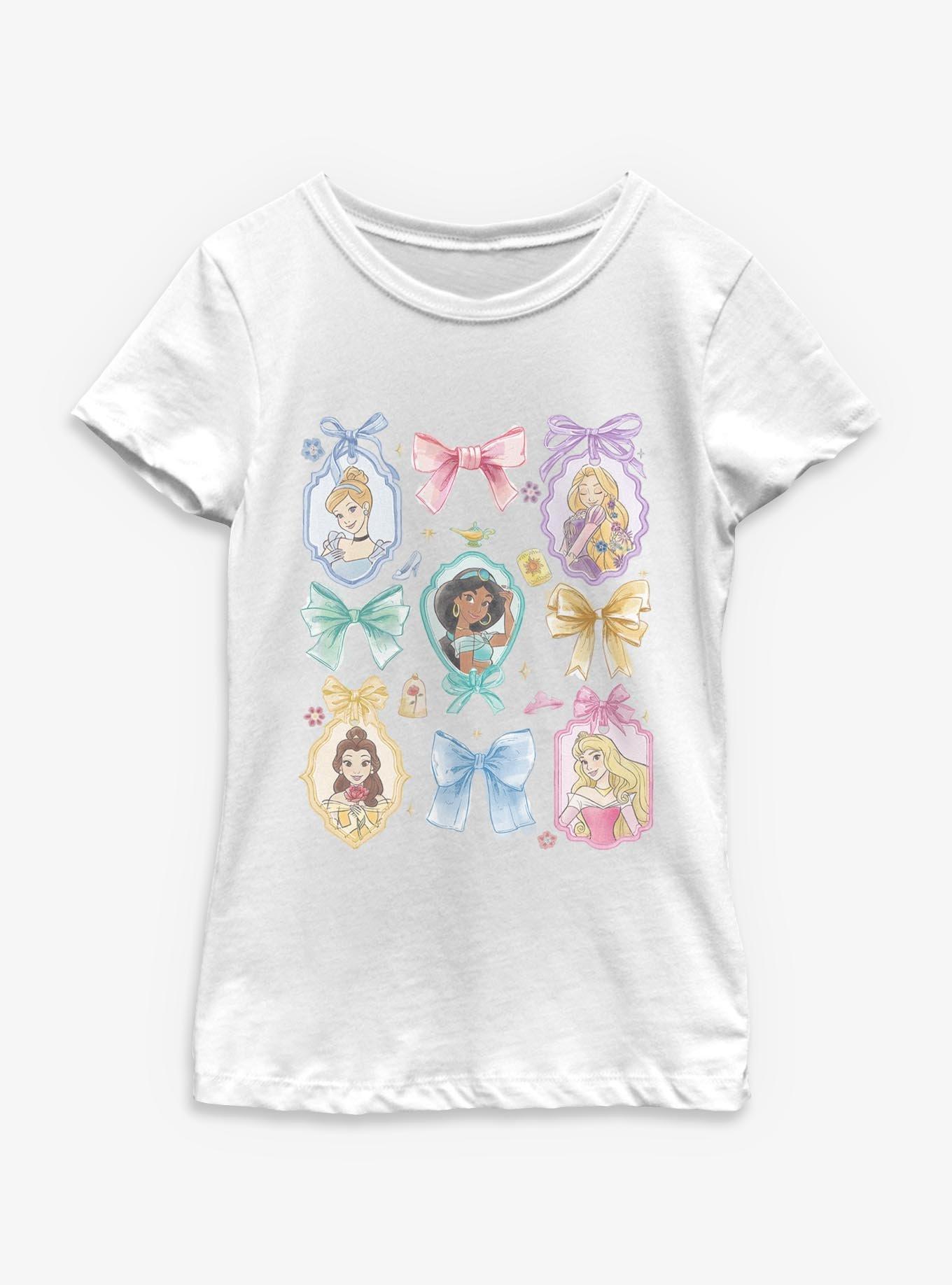 Disney Princesses Multi Bow Youth Girls T-Shirt, , hi-res