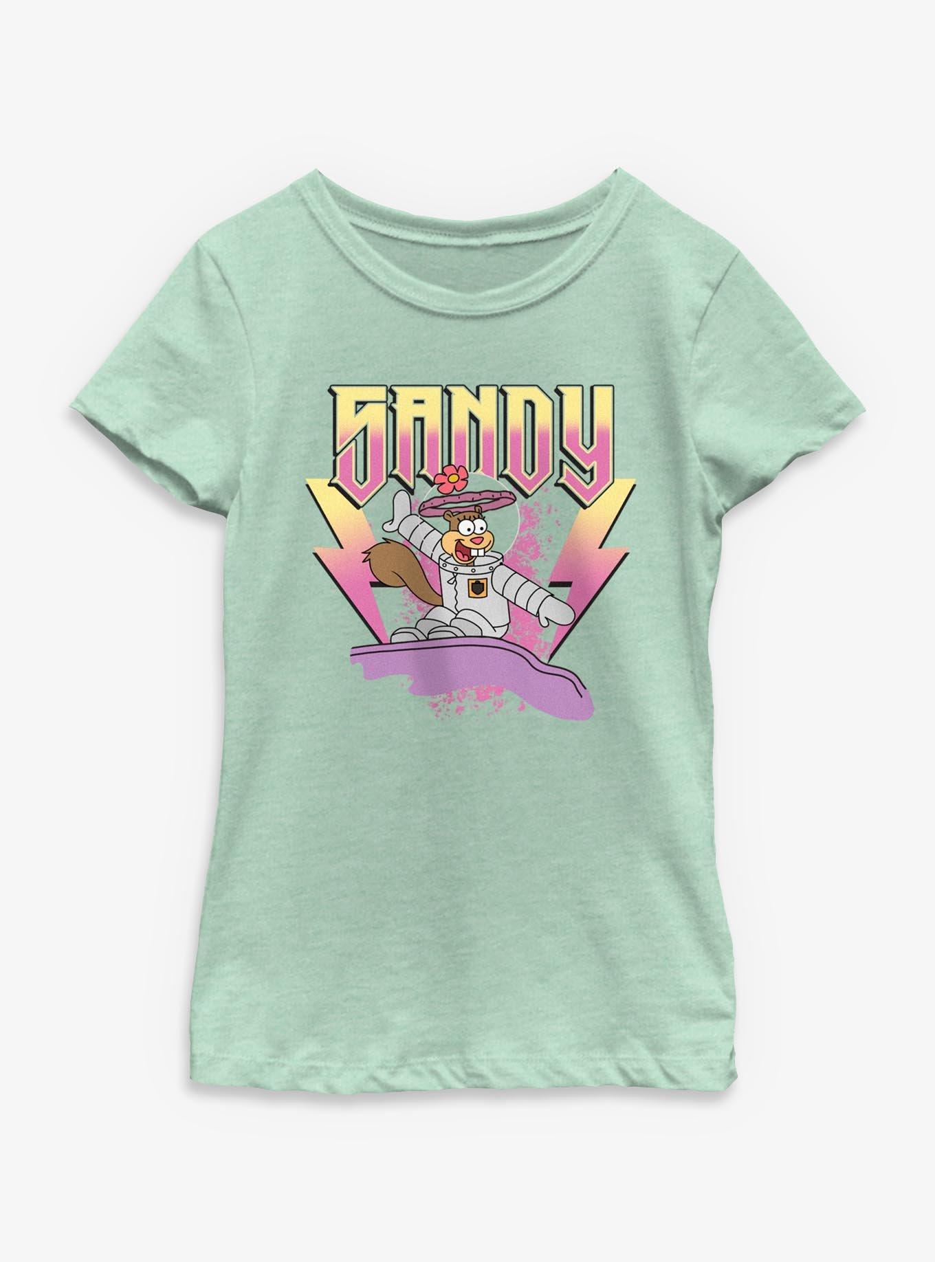 Spongebob Squarepants Sandy Rockstar Youth Girls T-Shirt, , hi-res