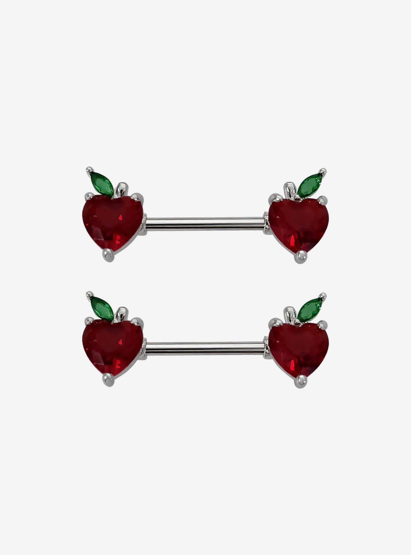 Steel Apple Nipple Barbell 2 Pack, , hi-res