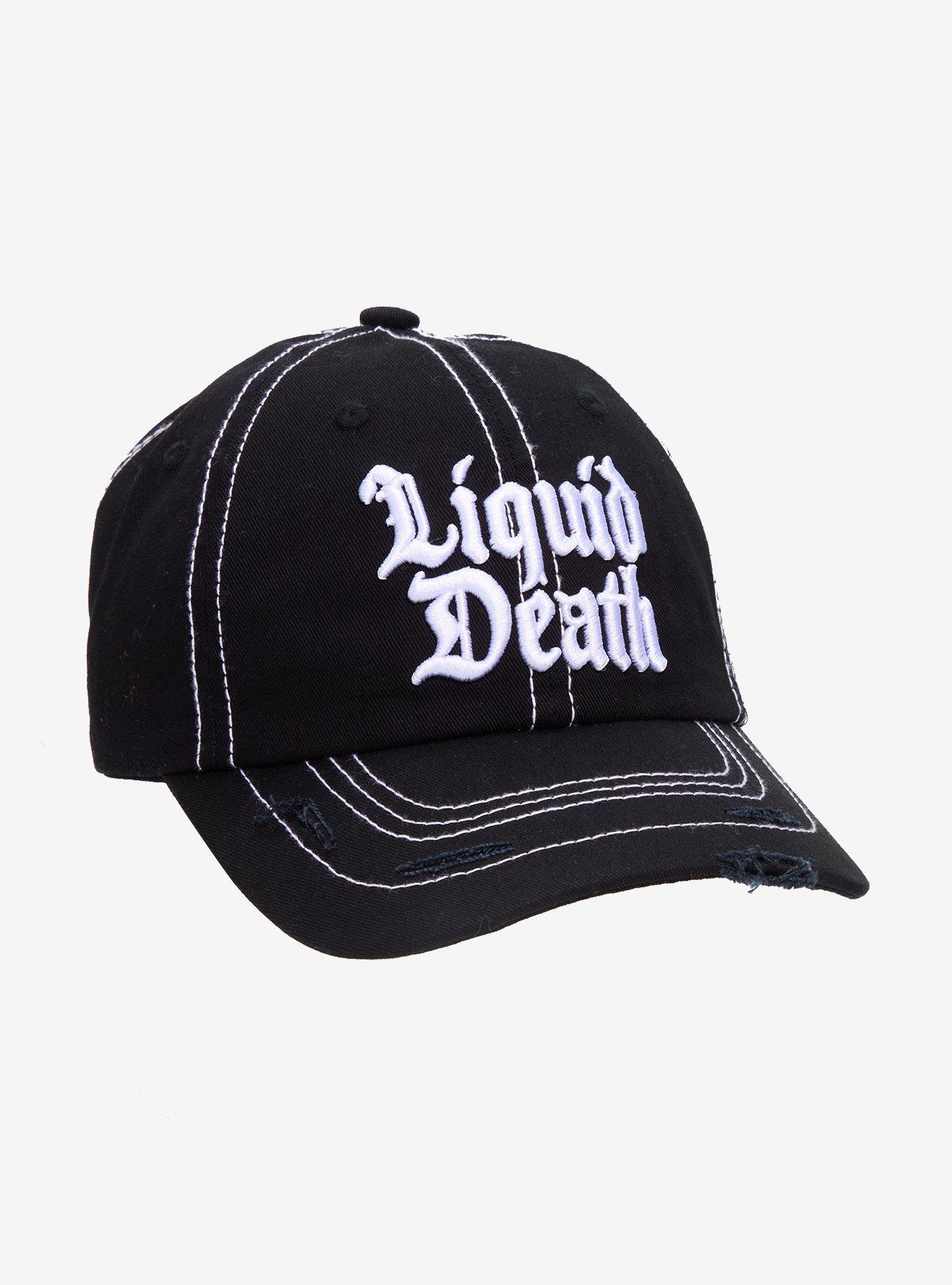 Liquid Death Logo Stitch Dad Cap, , hi-res