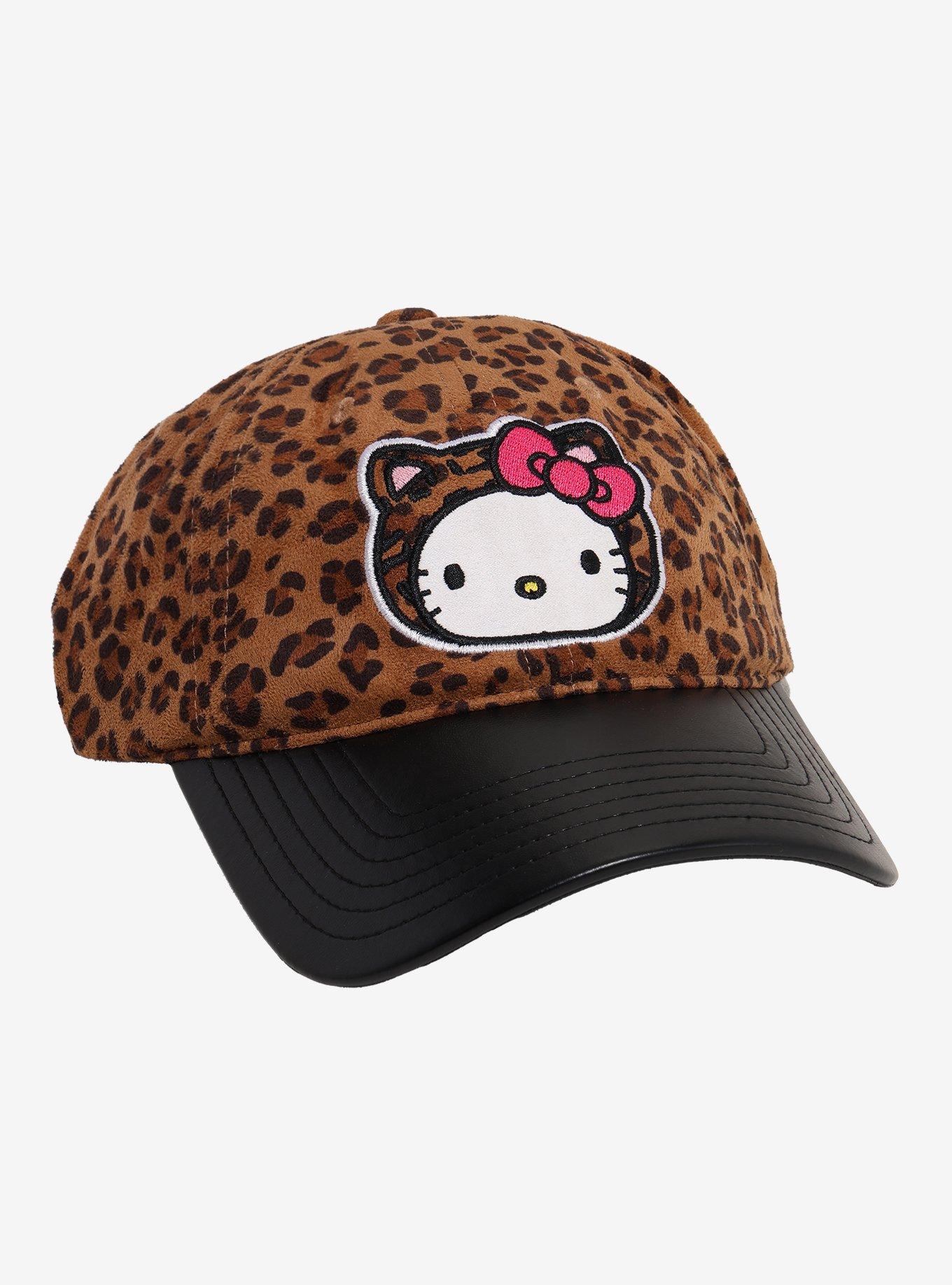Hello Kitty Leopard Dad Cap, , hi-res