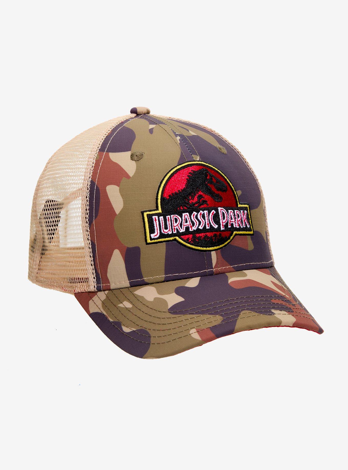 Jurassic Park Camo Trucker Hat, , hi-res