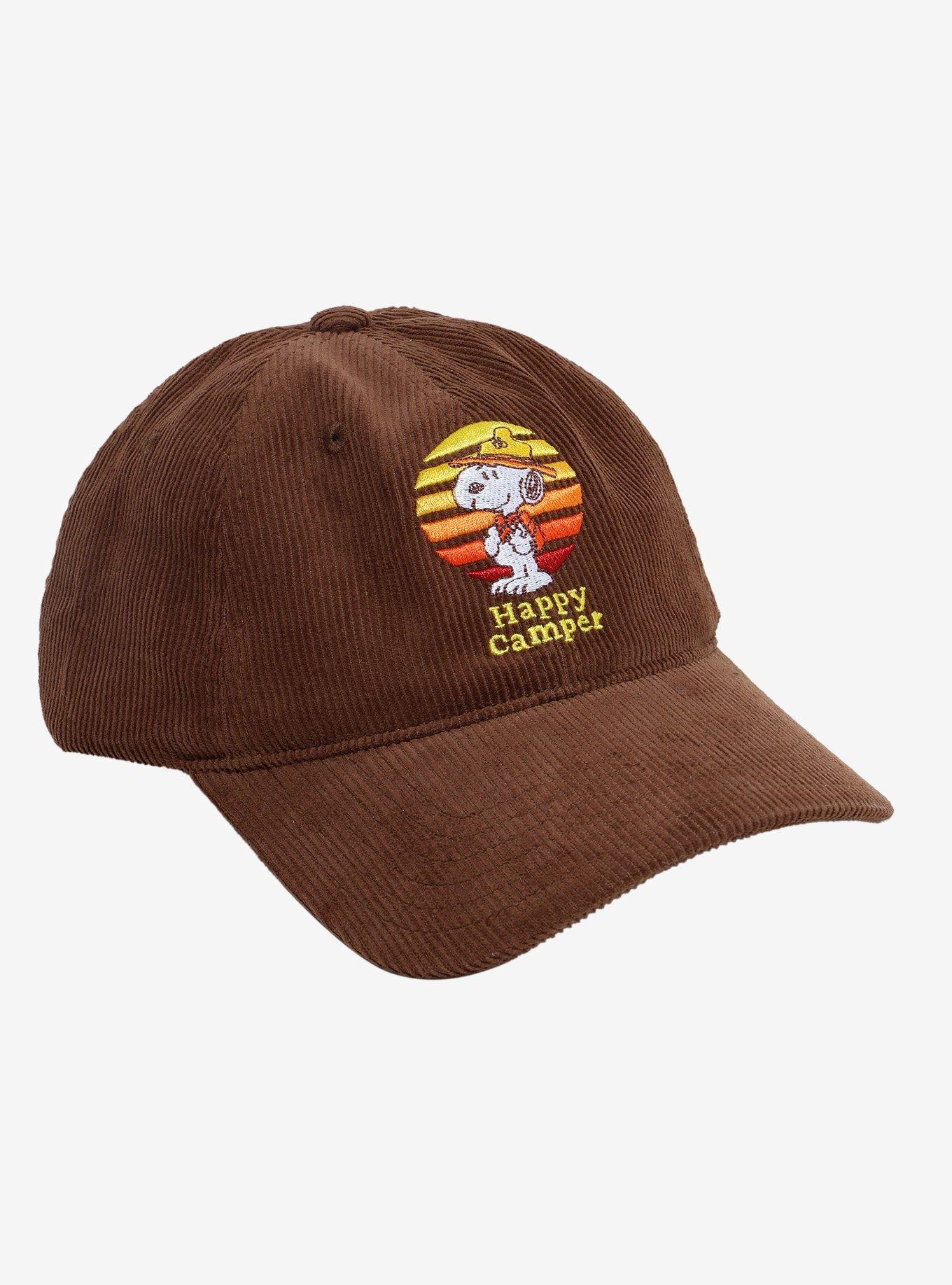 Peanuts Snoopy Happy Camper Corduroy Dad Cap, , hi-res