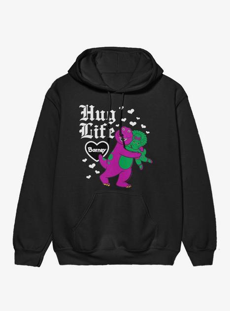 Barney Hug Life And Hearts Hoodie | BoxLunch
