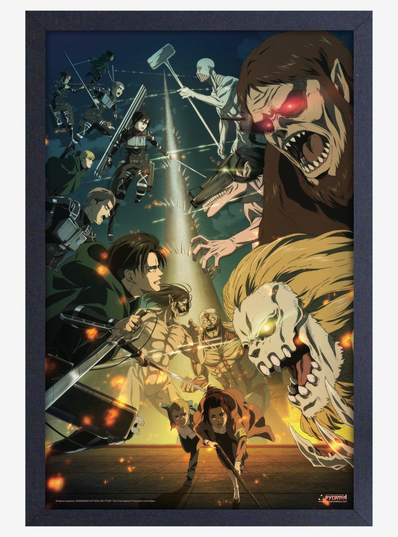 Attack On Titan Battle Against The Titans 11x17" Framed Poster, , hi-res