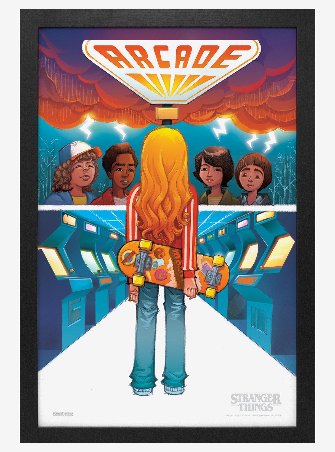 Stranger Things Mad Max Arcade 11x17" Framed Poster, , hi-res