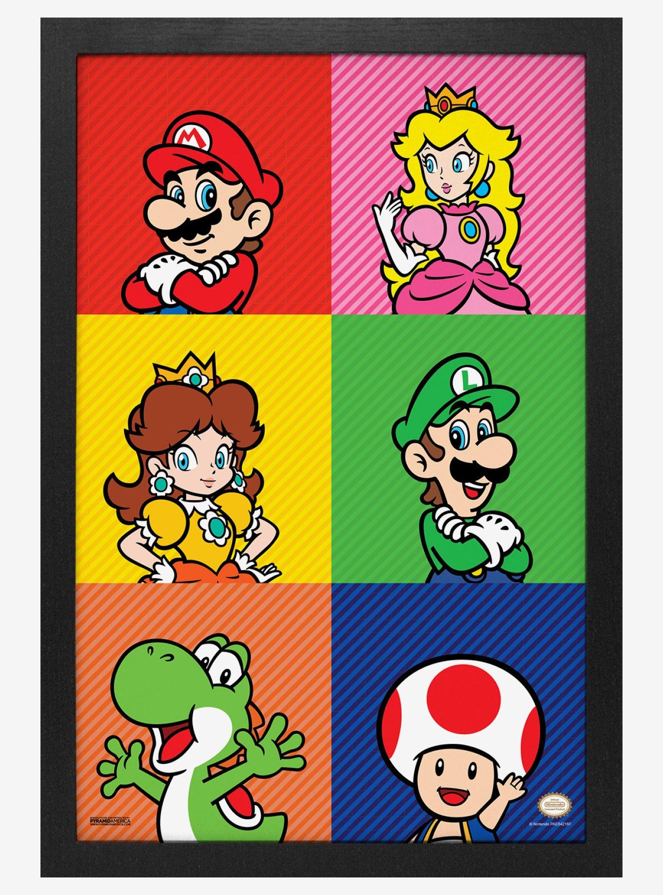 Super Mario Pop Art Friends 11x17" Framed Poster, , hi-res