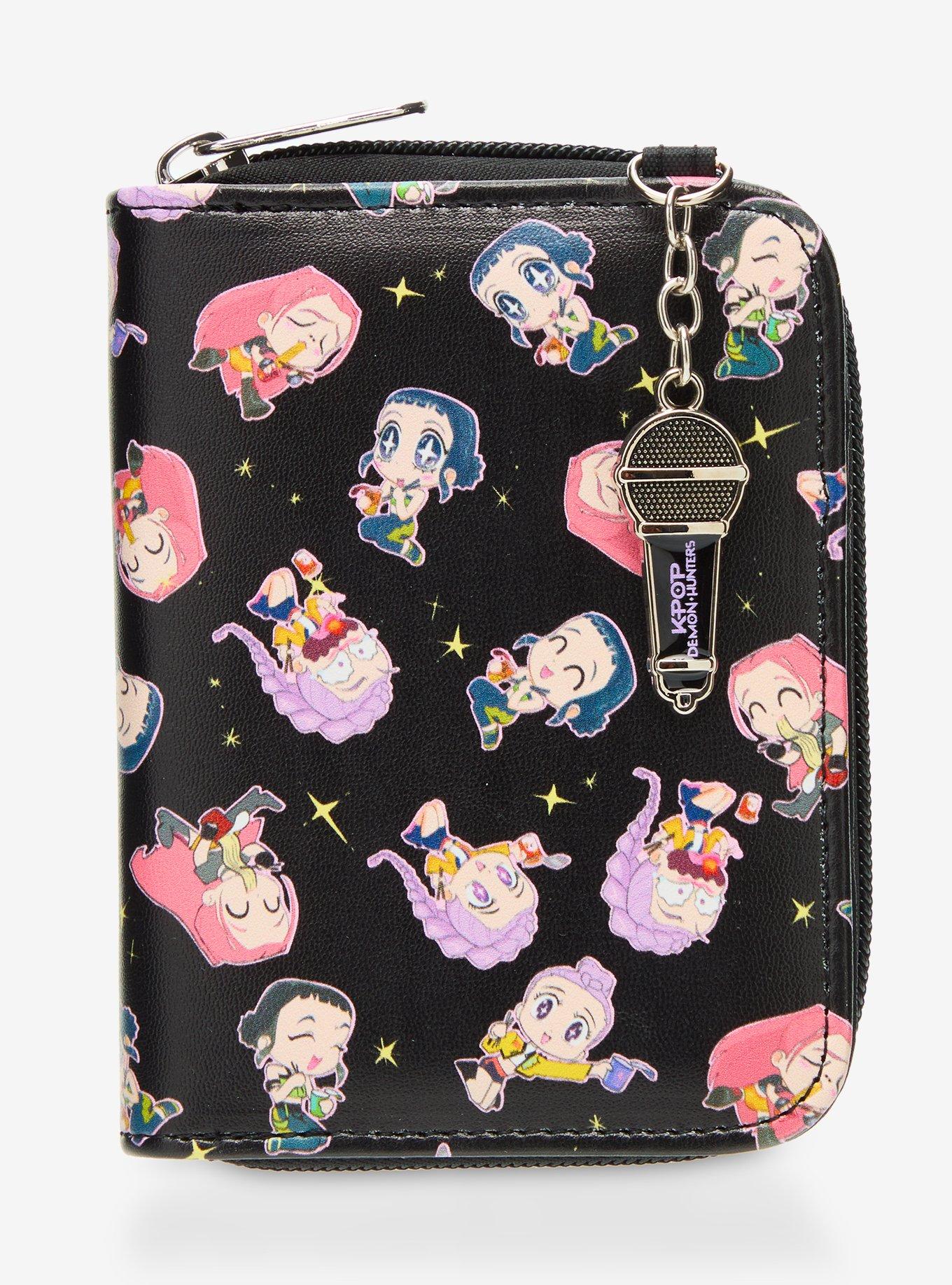 KPop Demon Hunters HUNTRX Chibi Mini Zipper Wallet