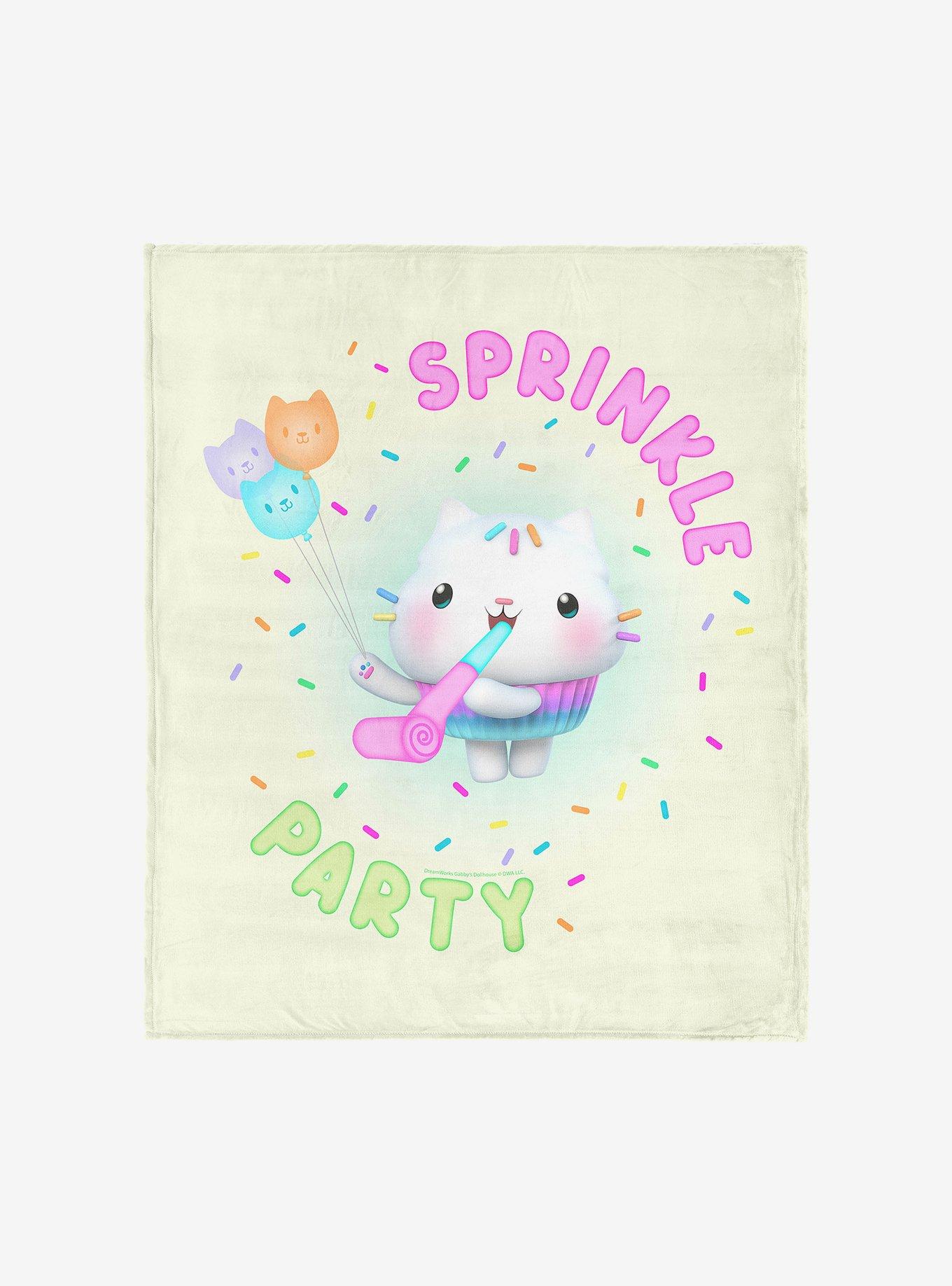 Gabby's Dollhouse Sprinkle Party 60x80" Silk Touch Throw Blanket