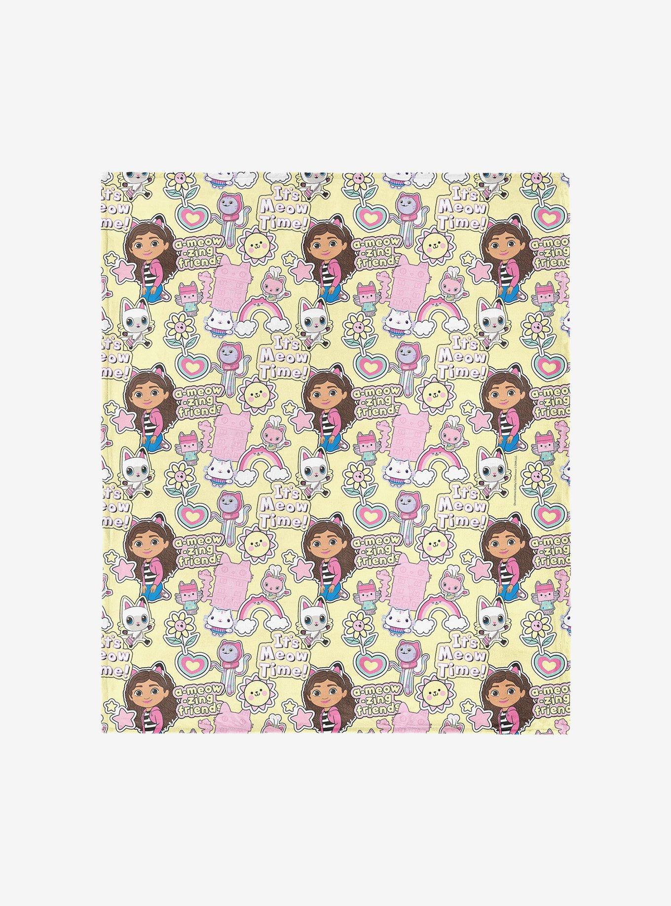 Gabby's Dollhouse It's Meow Time 60x80" Silk Touch Throw Blanket, , hi-res