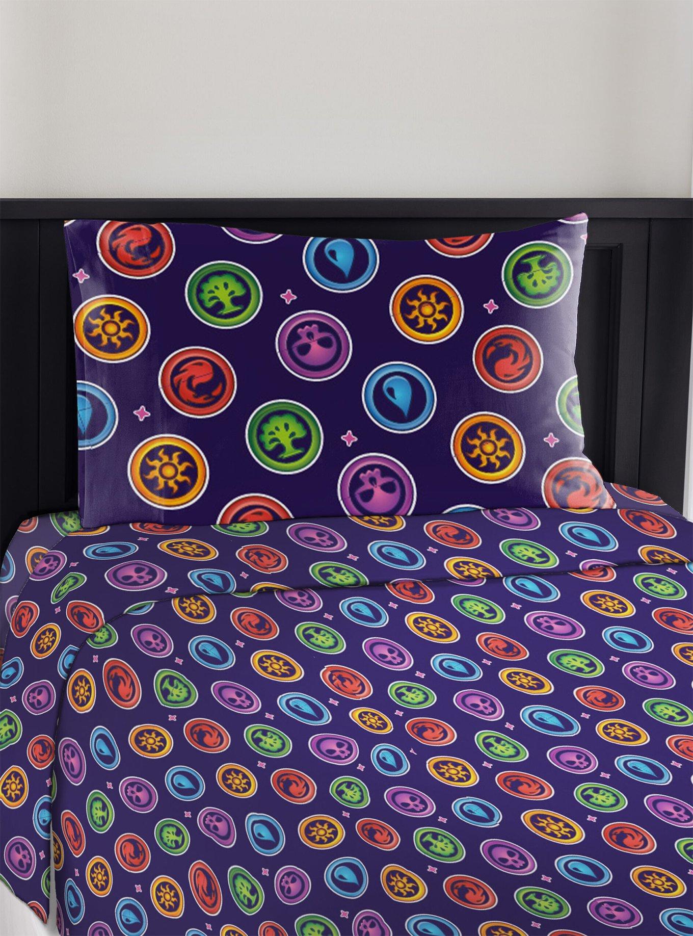 Magic: The Gathering Colorful Magic 3 Piece Twin Sheet Set, , hi-res